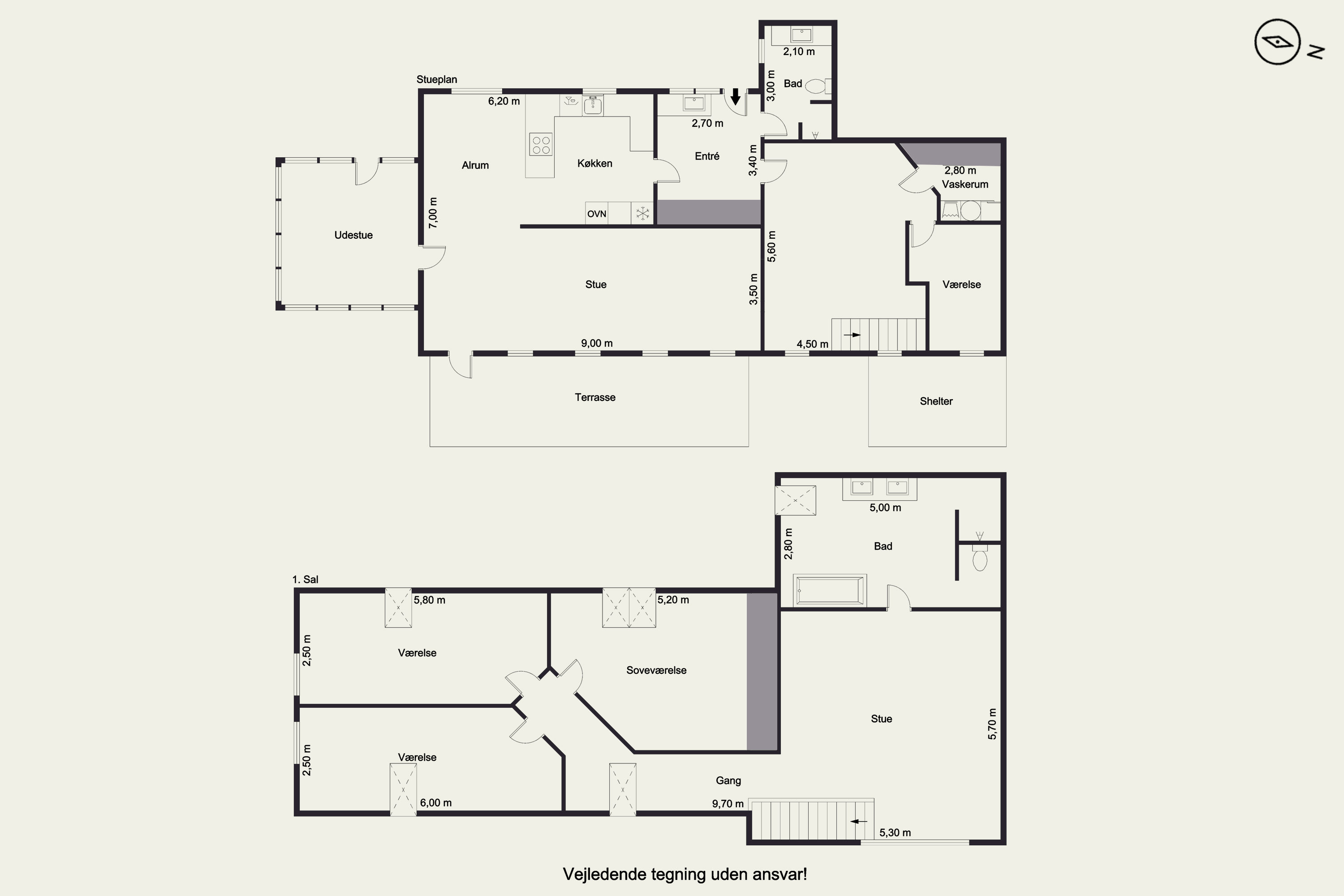 Plantegninger billede af Trabjerggårdvej 40, Gudum, 7620 Lemvig
