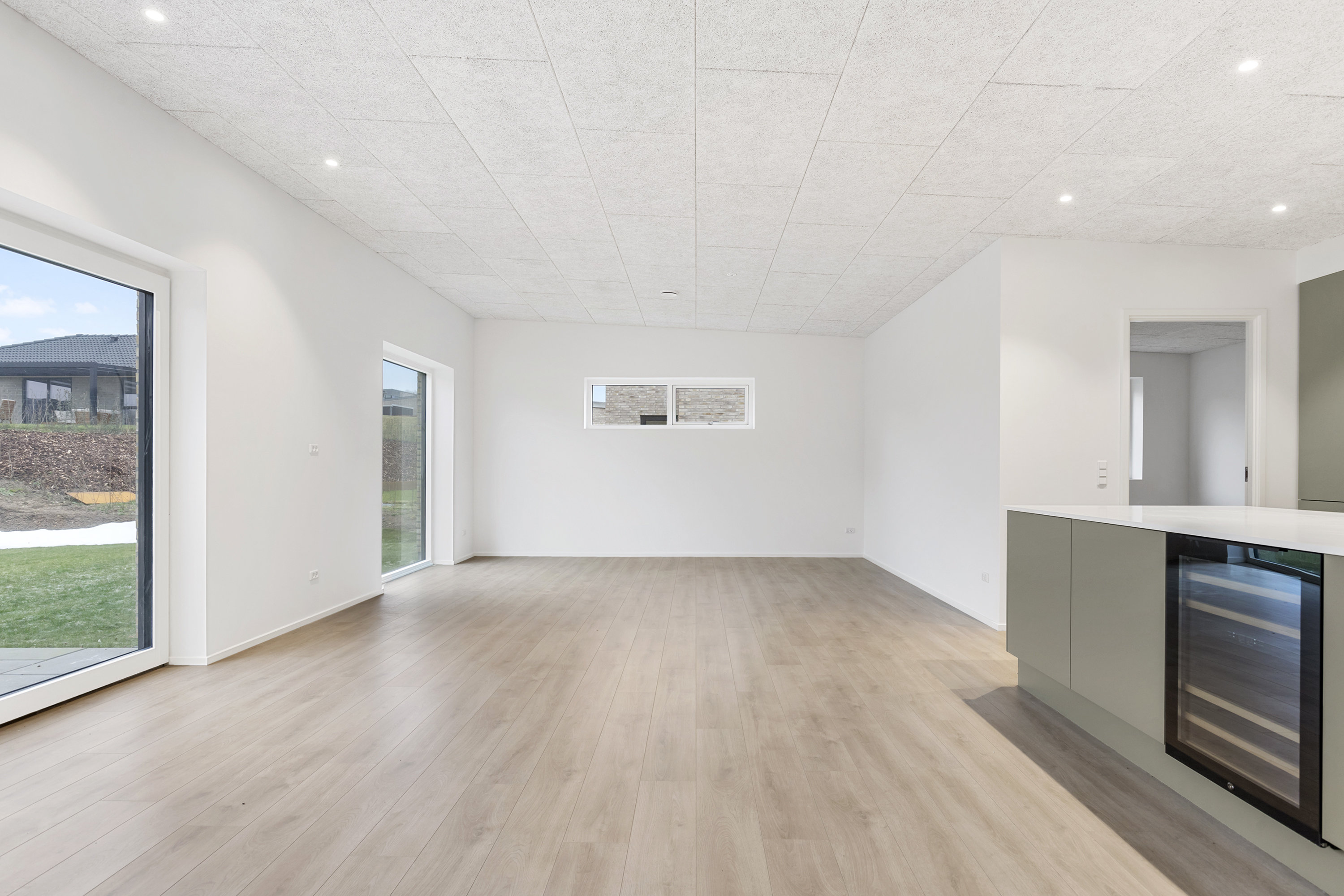 Fremhævet stue billede i fuldskærmstilstand. Billede af Gyvellunden 25, 9600 Aars