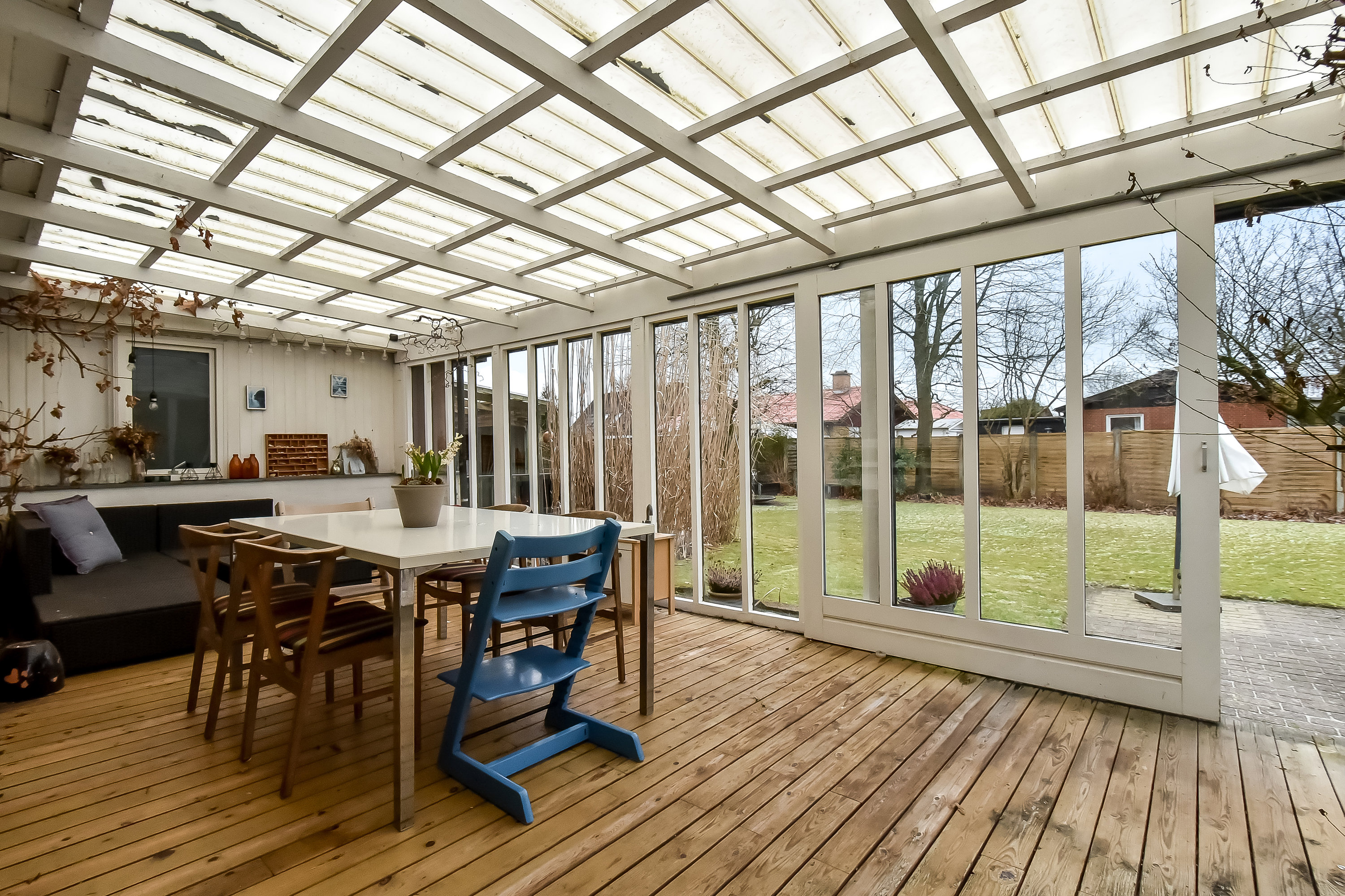 Fremhævet udestue billede i fuldskærmstilstand. Billede af Nr. Lindvej 25, Lind, 7400 Herning