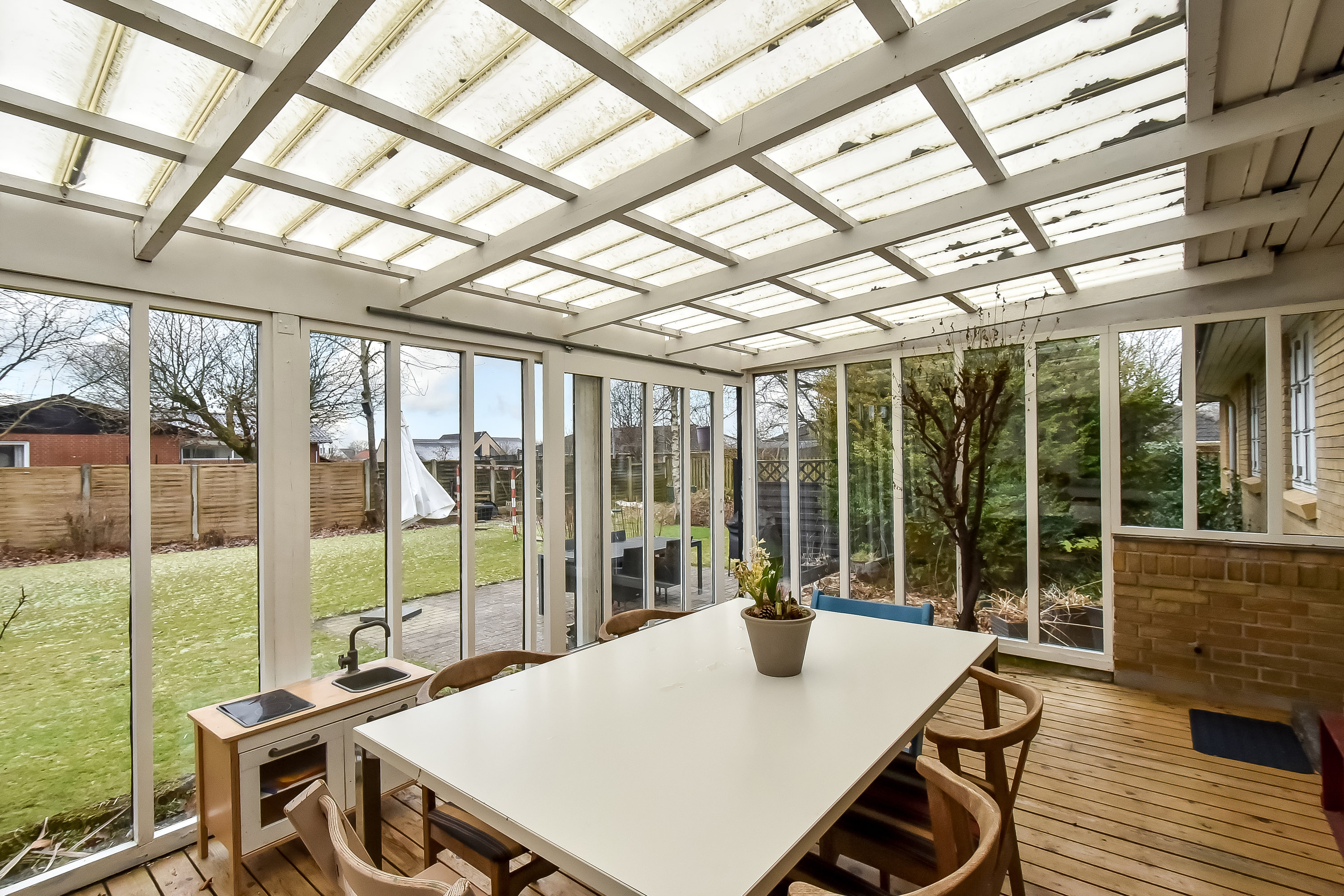 Fremhævet udestue billede i fuldskærmstilstand. Billede af Nr. Lindvej 25, Lind, 7400 Herning