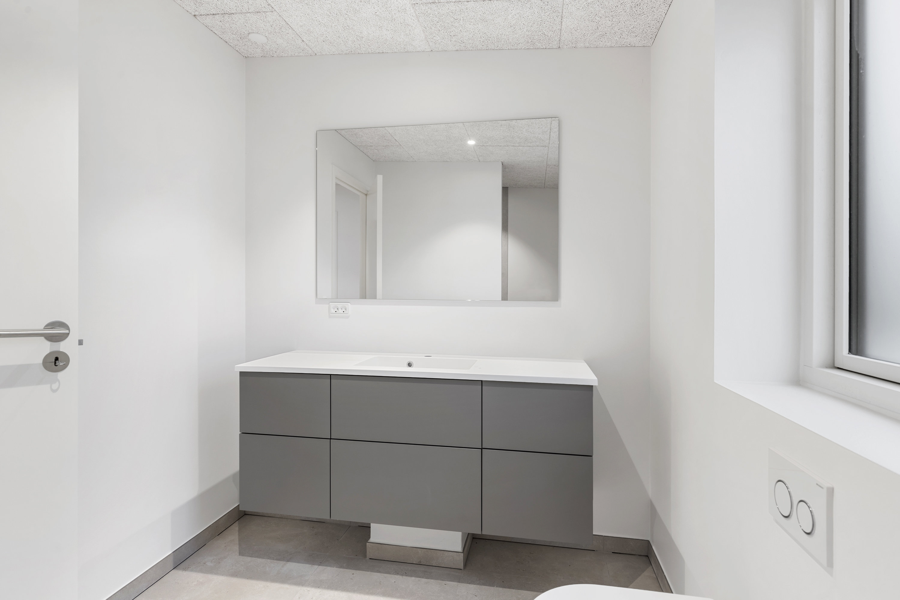 Fremhævet badeværelse billede i fuldskærmstilstand. Billede af Gyvellunden 25, 9600 Aars