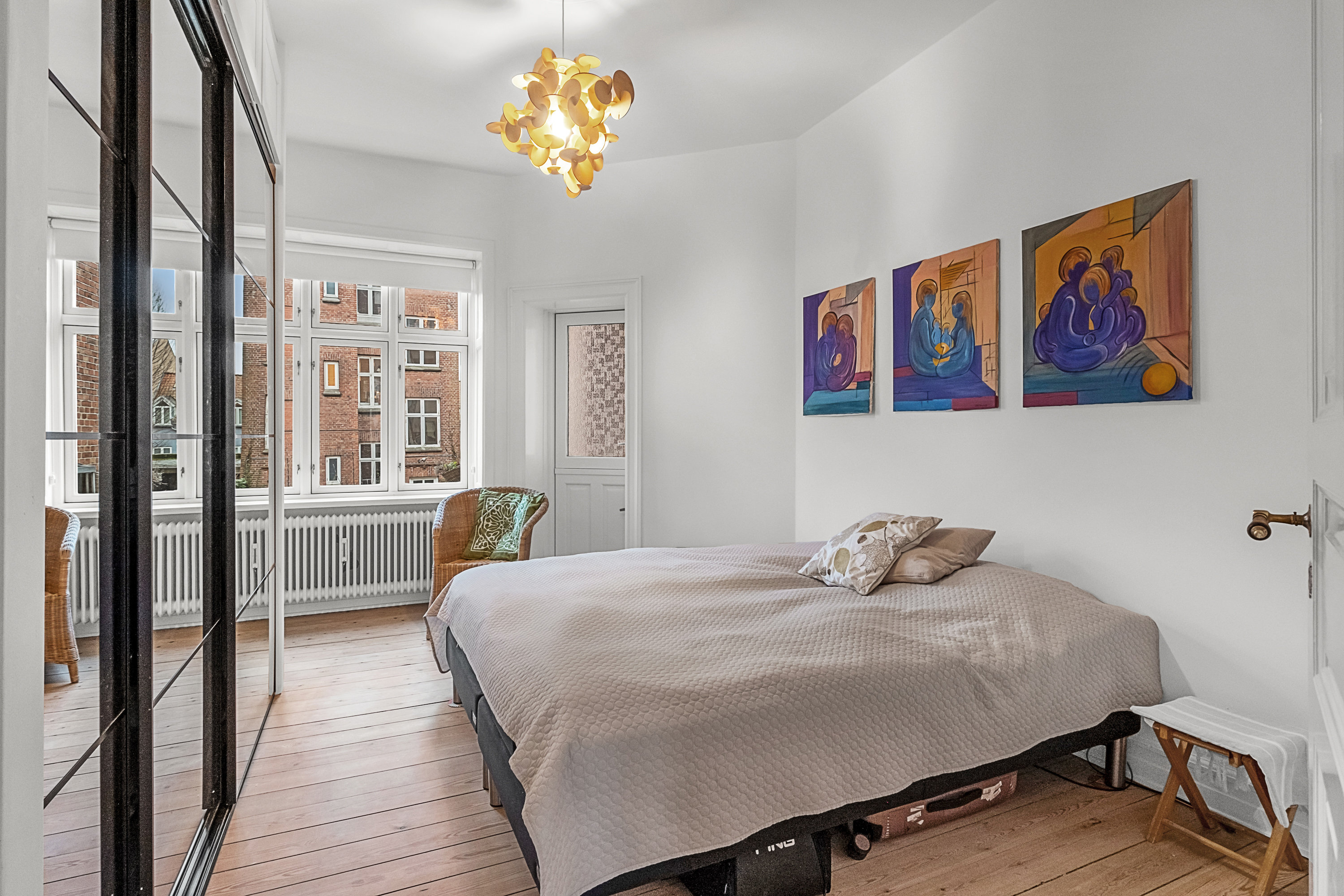 Fremhævet soveværelse billede i fuldskærmstilstand. Billede af Høegh-Guldbergs Gade 47, 1. th., 8000 Aarhus C