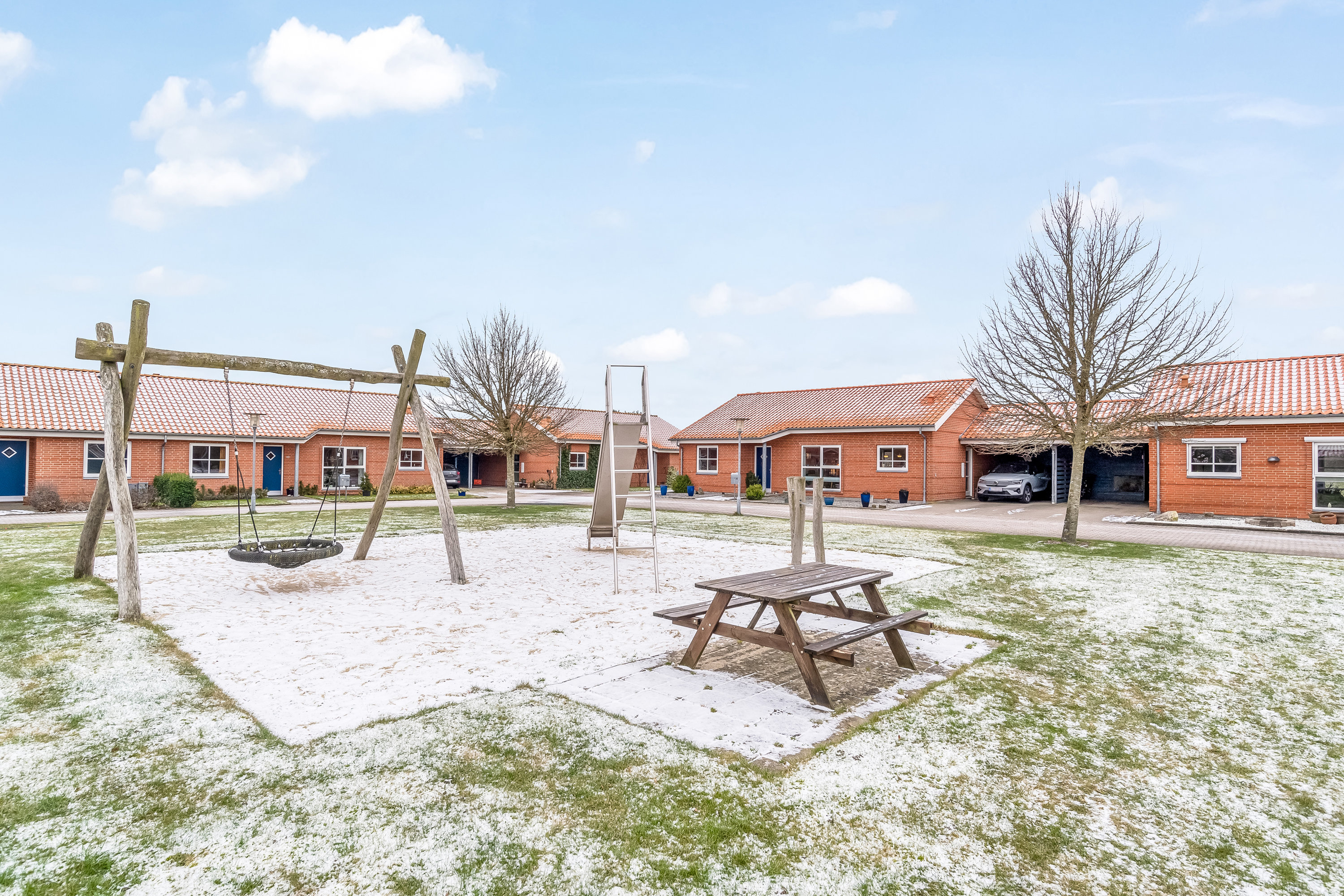 Fremhævet udenomsarealer billede i fuldskærmstilstand. Billede af Kongelyset 16, Mejrup, 7500 Holstebro