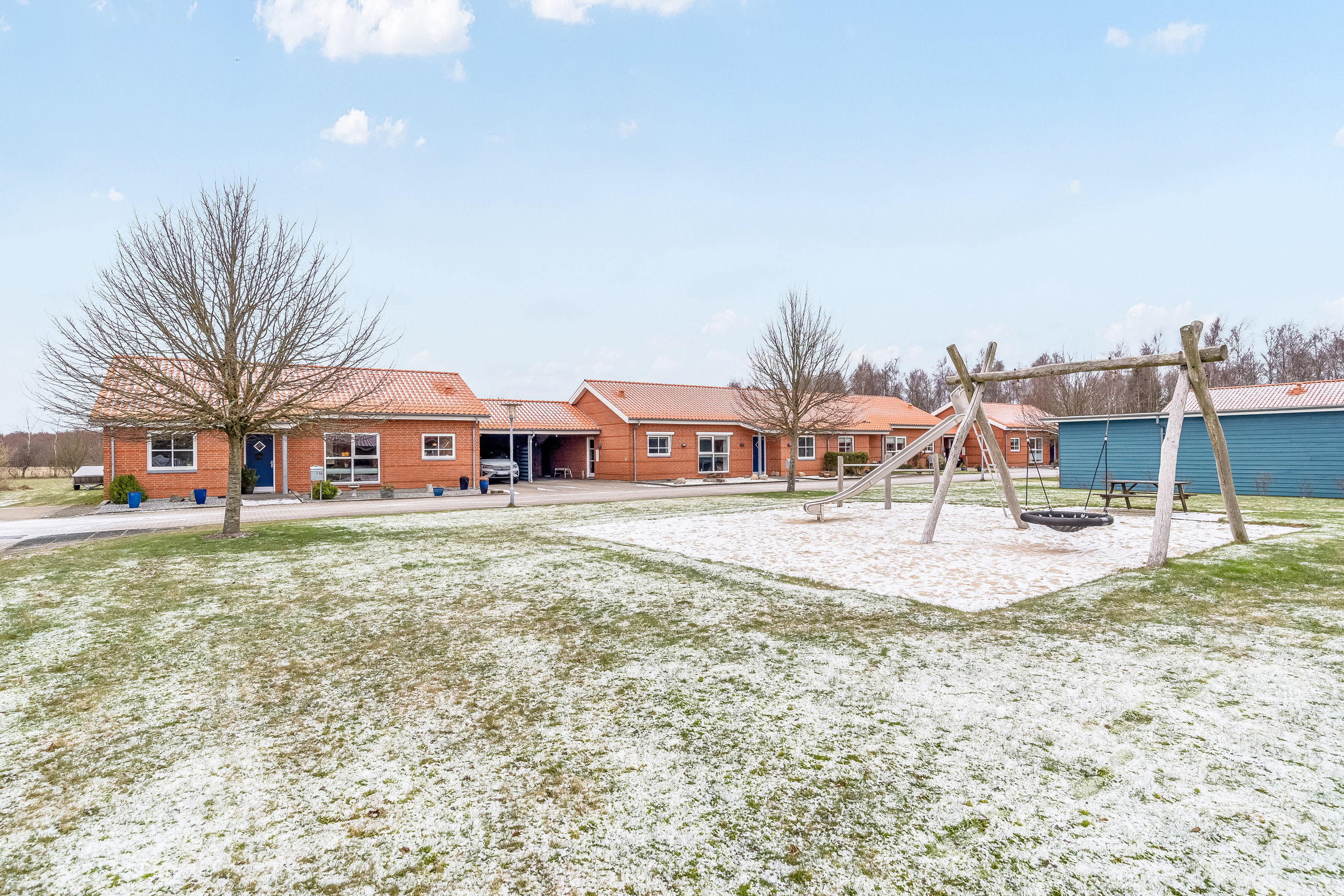 Fremhævet udenomsarealer billede i fuldskærmstilstand. Billede af Kongelyset 16, Mejrup, 7500 Holstebro