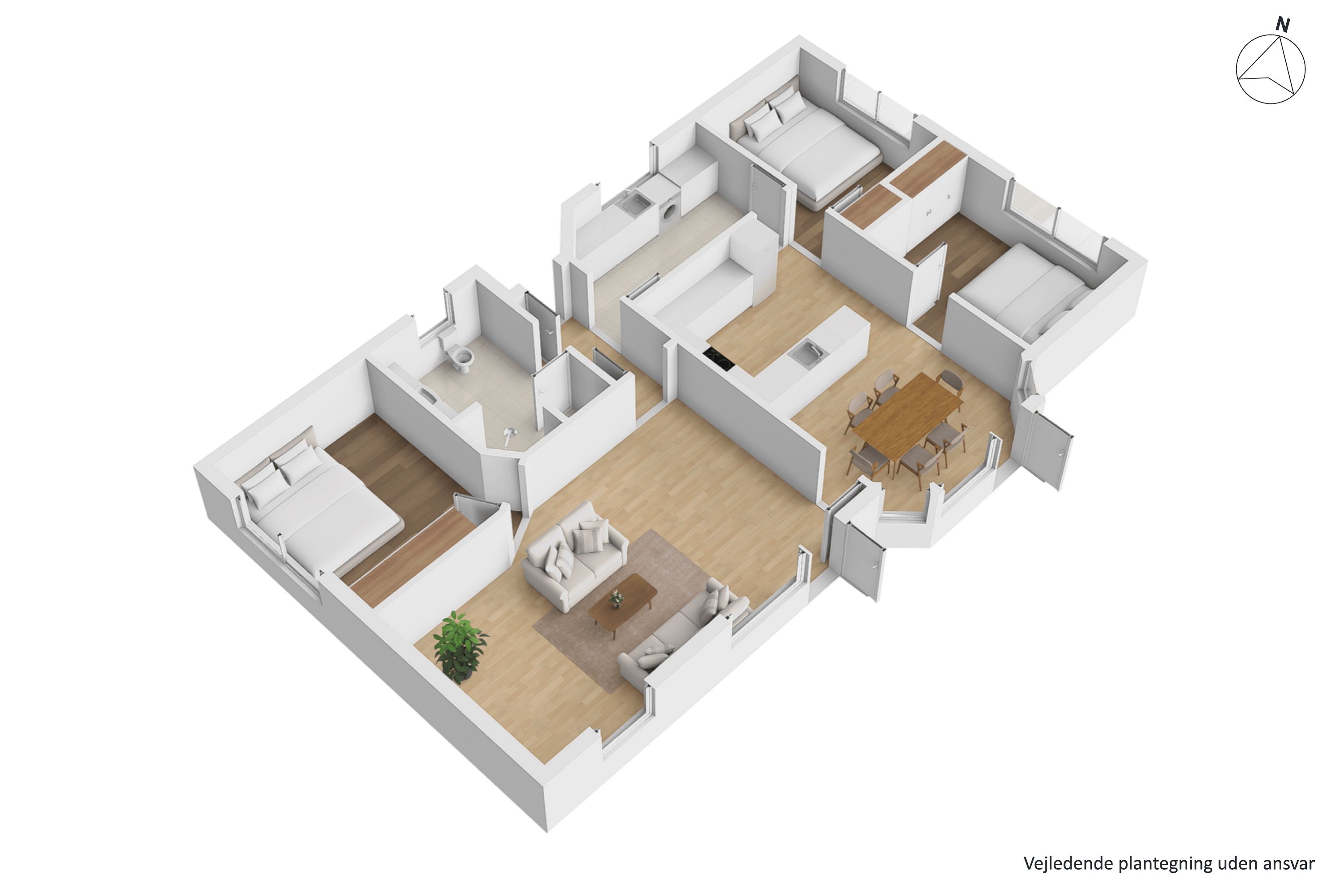 Plantegninger billede af Bondagervej 6A, Foldby, 8382 Hinnerup