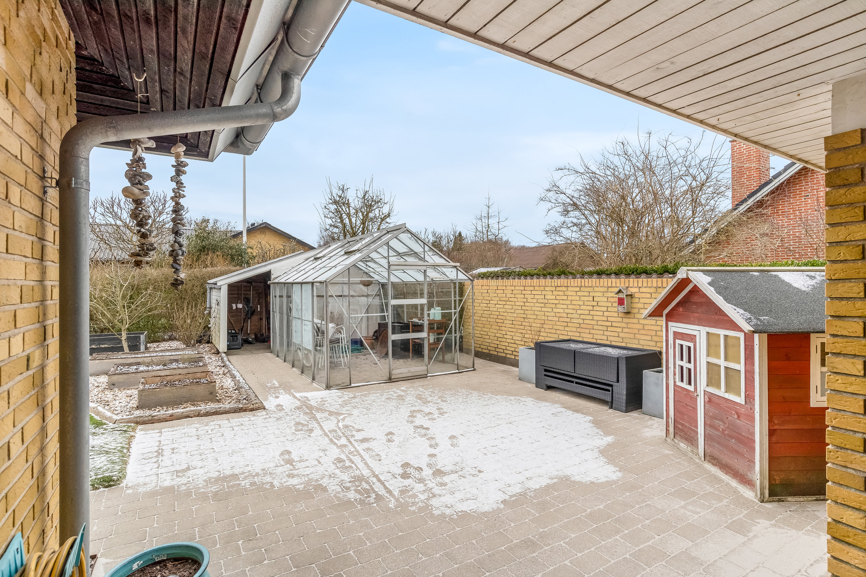 Fremhævet terrasse billede i fuldskærmstilstand. Billede af Parkvej 152, 7500 Holstebro