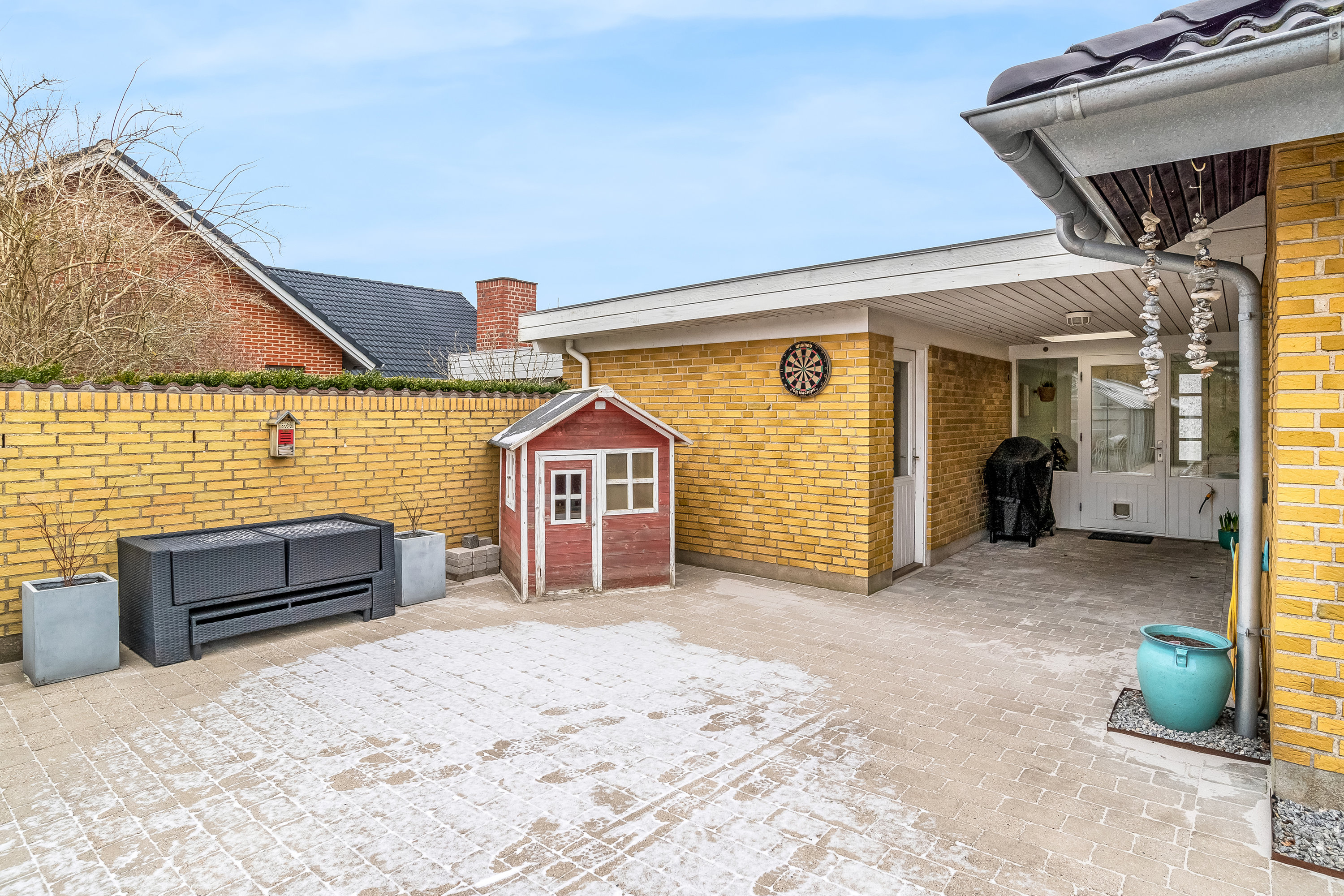 Fremhævet terrasse billede i fuldskærmstilstand. Billede af Parkvej 152, 7500 Holstebro