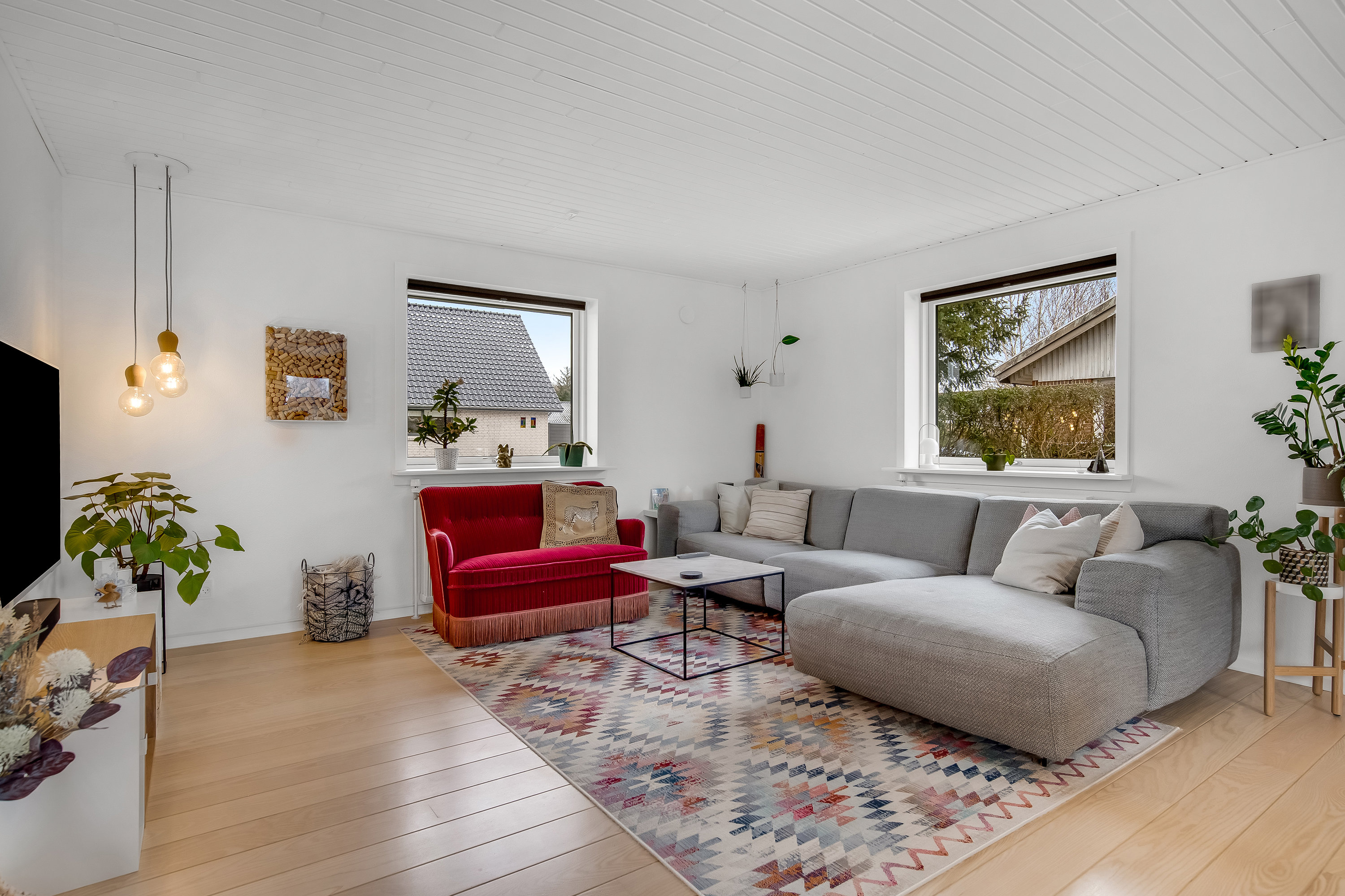 Fremhævet stue billede i fuldskærmstilstand. Billede af Parkvej 152, 7500 Holstebro