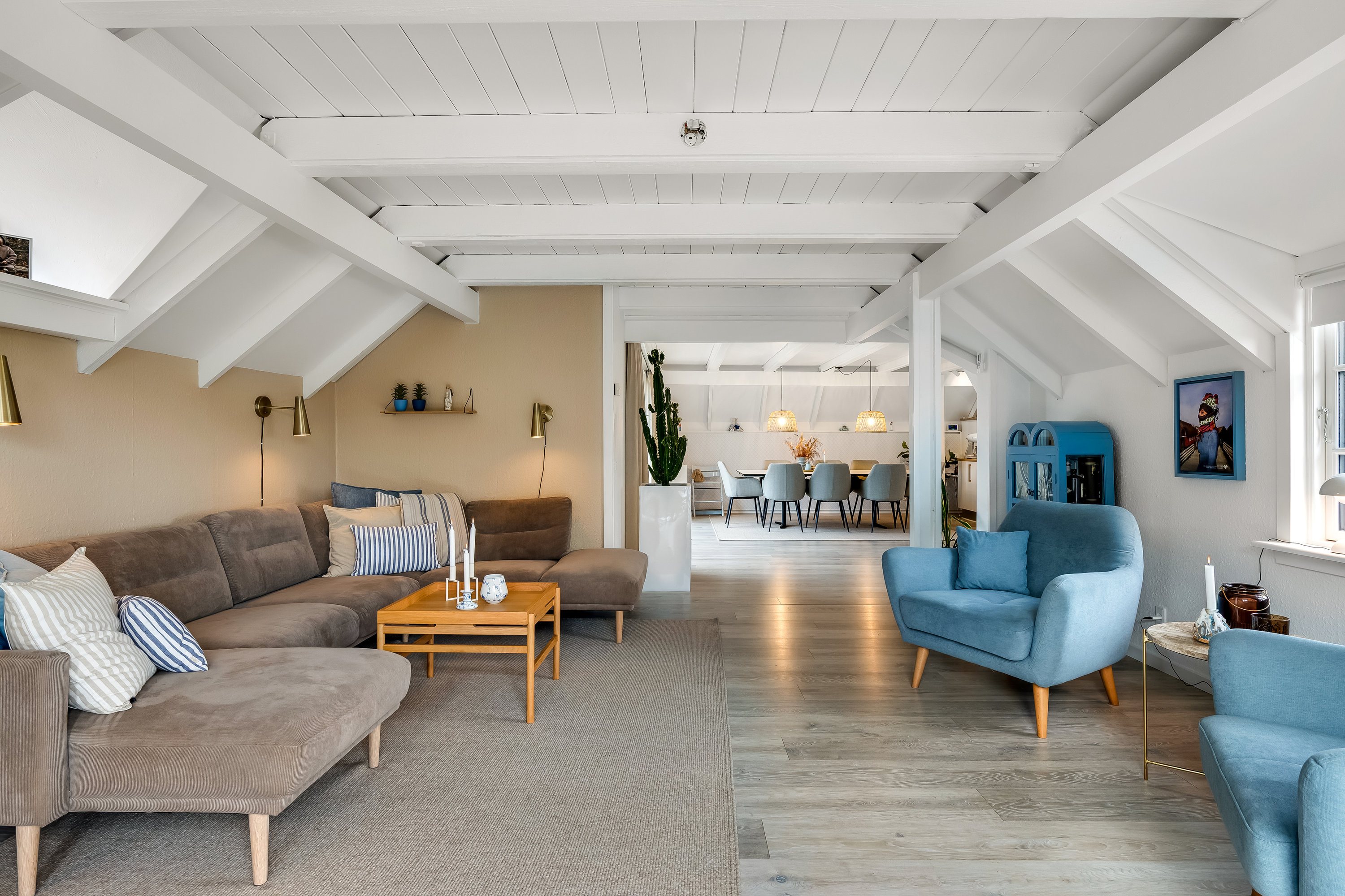 Fremhævet stue billede i fuldskærmstilstand. Billede af Duetoften 19, Rindby Strand, 6720 Fanø