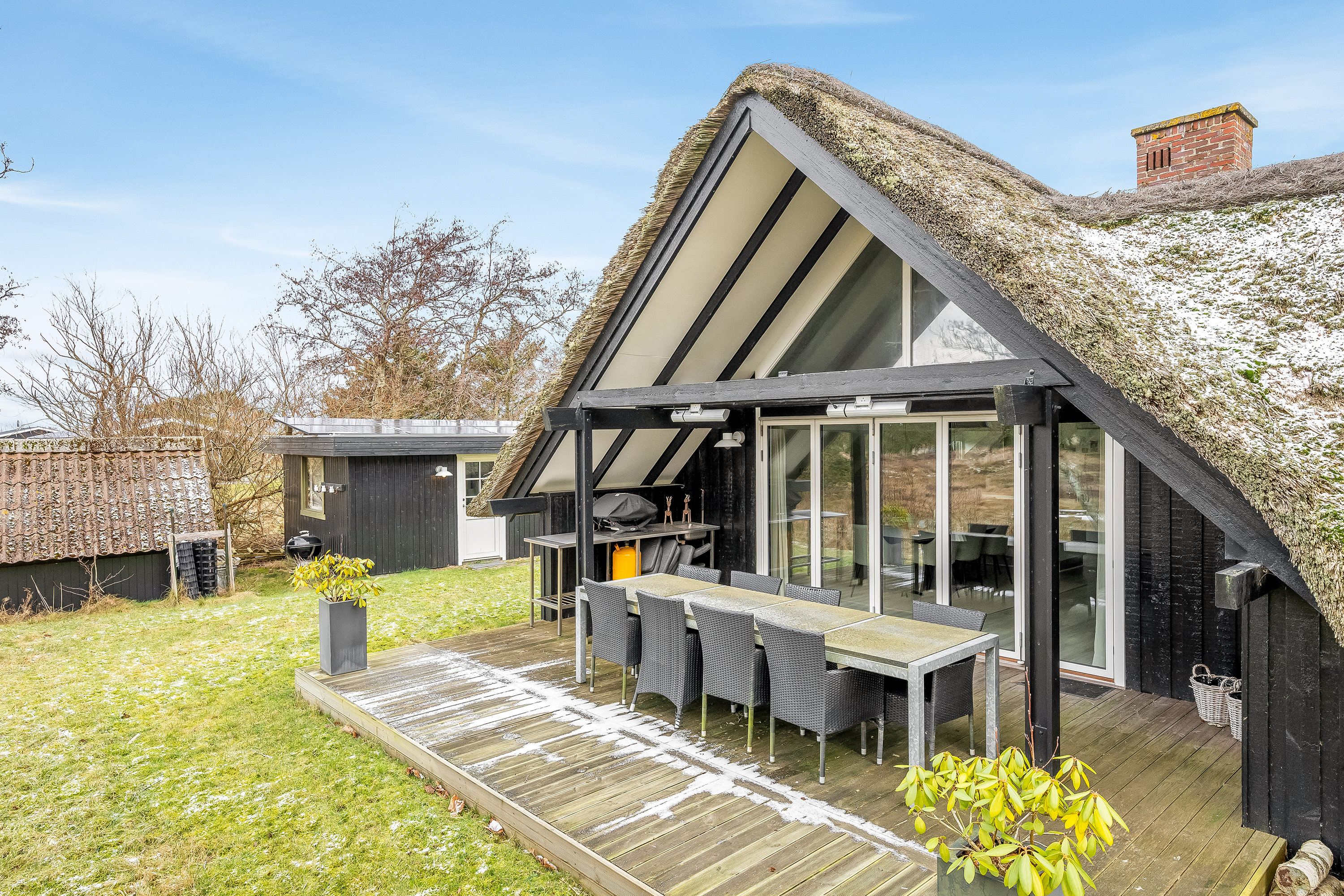 Fremhævet overdækket terrasse billede i fuldskærmstilstand. Billede af Duetoften 19, Rindby Strand, 6720 Fanø