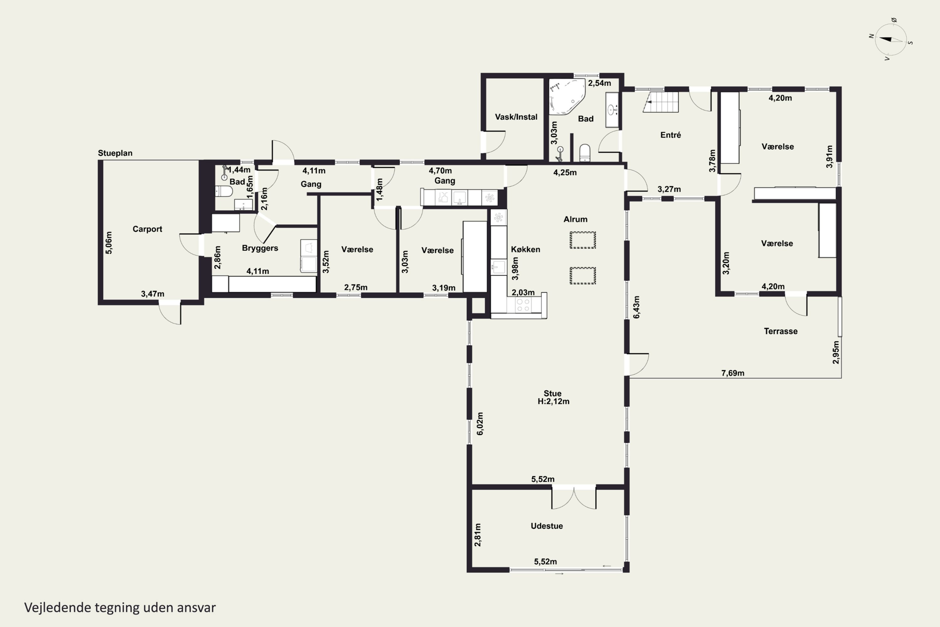 Plantegninger billede af Malmose 11, Kissendrup, 5540 Ullerslev