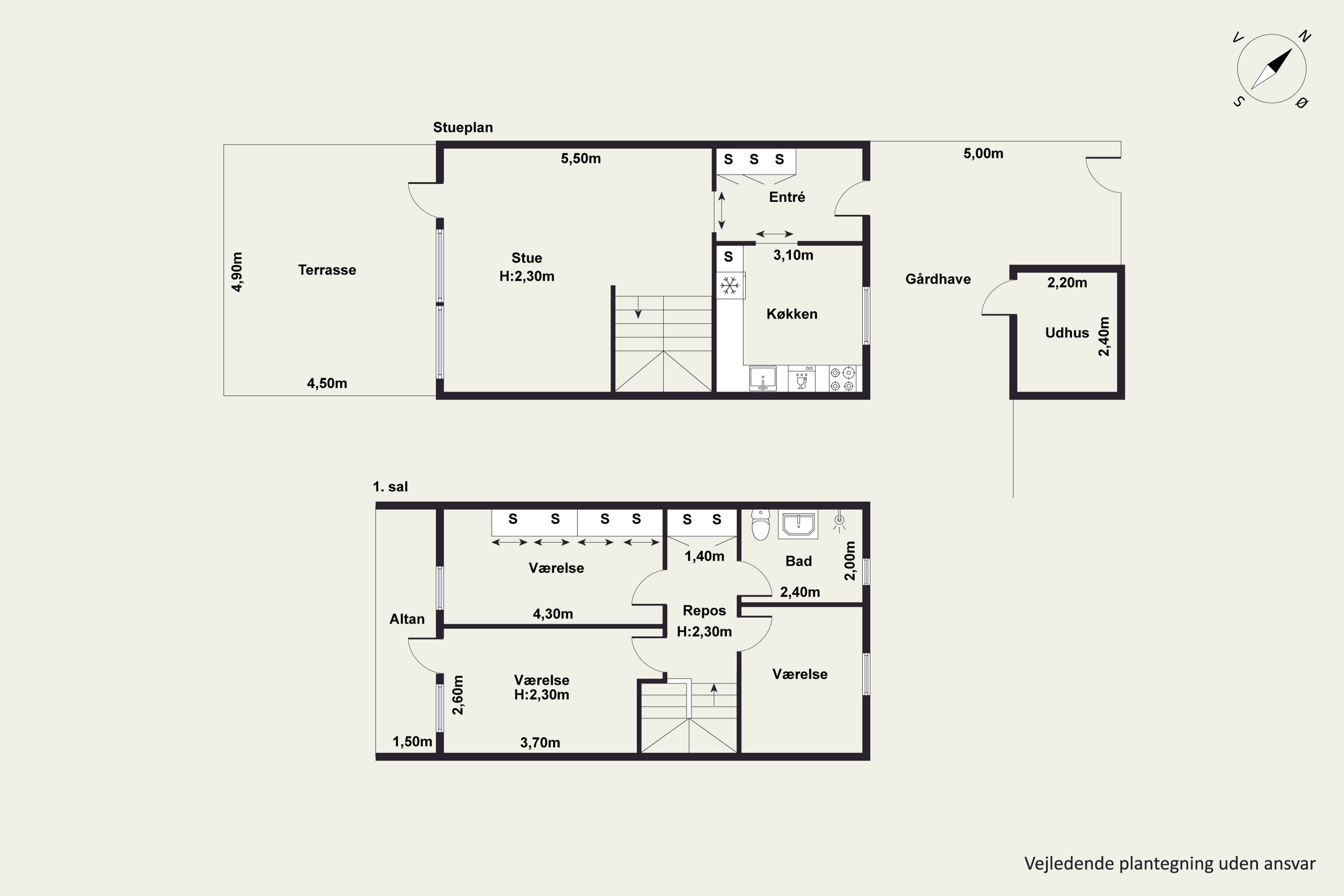 Plantegninger billede af Grønnegården 357, 2670 Greve