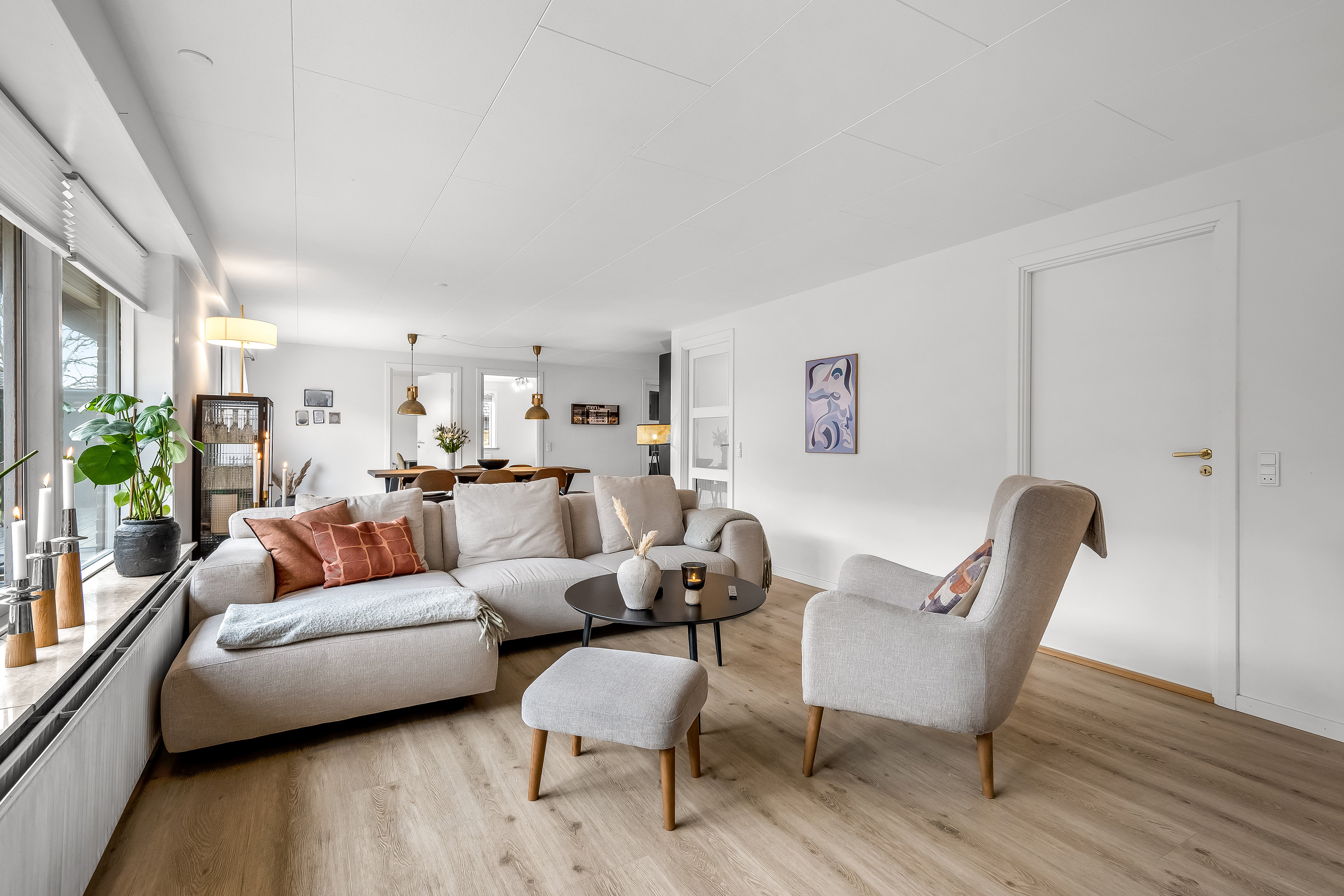 Fremhævet stue billede i fuldskærmstilstand. Billede af Kløverengen 5, Nordby, 6720 Fanø