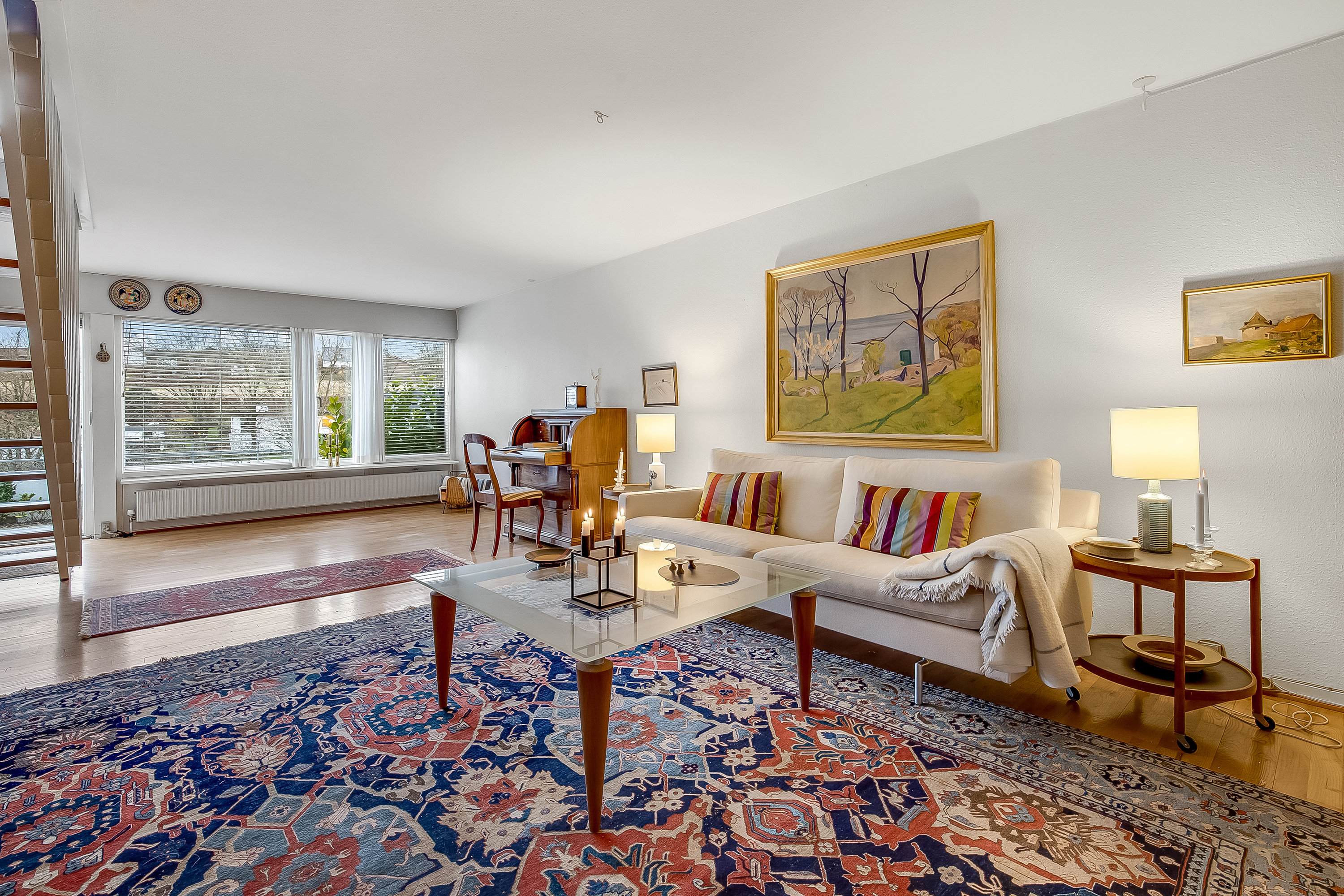 Fremhævet stue billede i fuldskærmstilstand. Billede af Terrasseparken 5, Strandhuse, 6000 Kolding