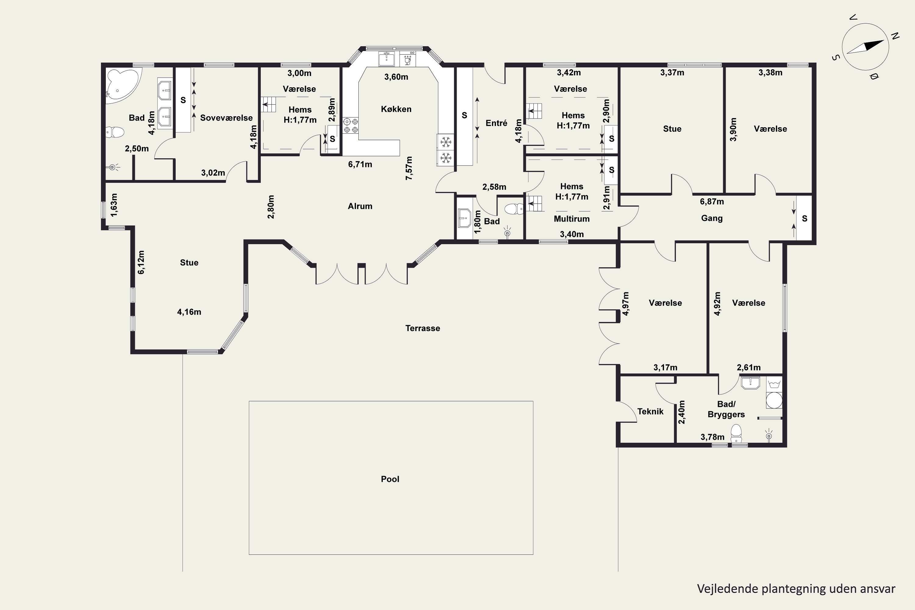 Plantegninger billede af Lindelunden 8, 8960 Randers SØ
