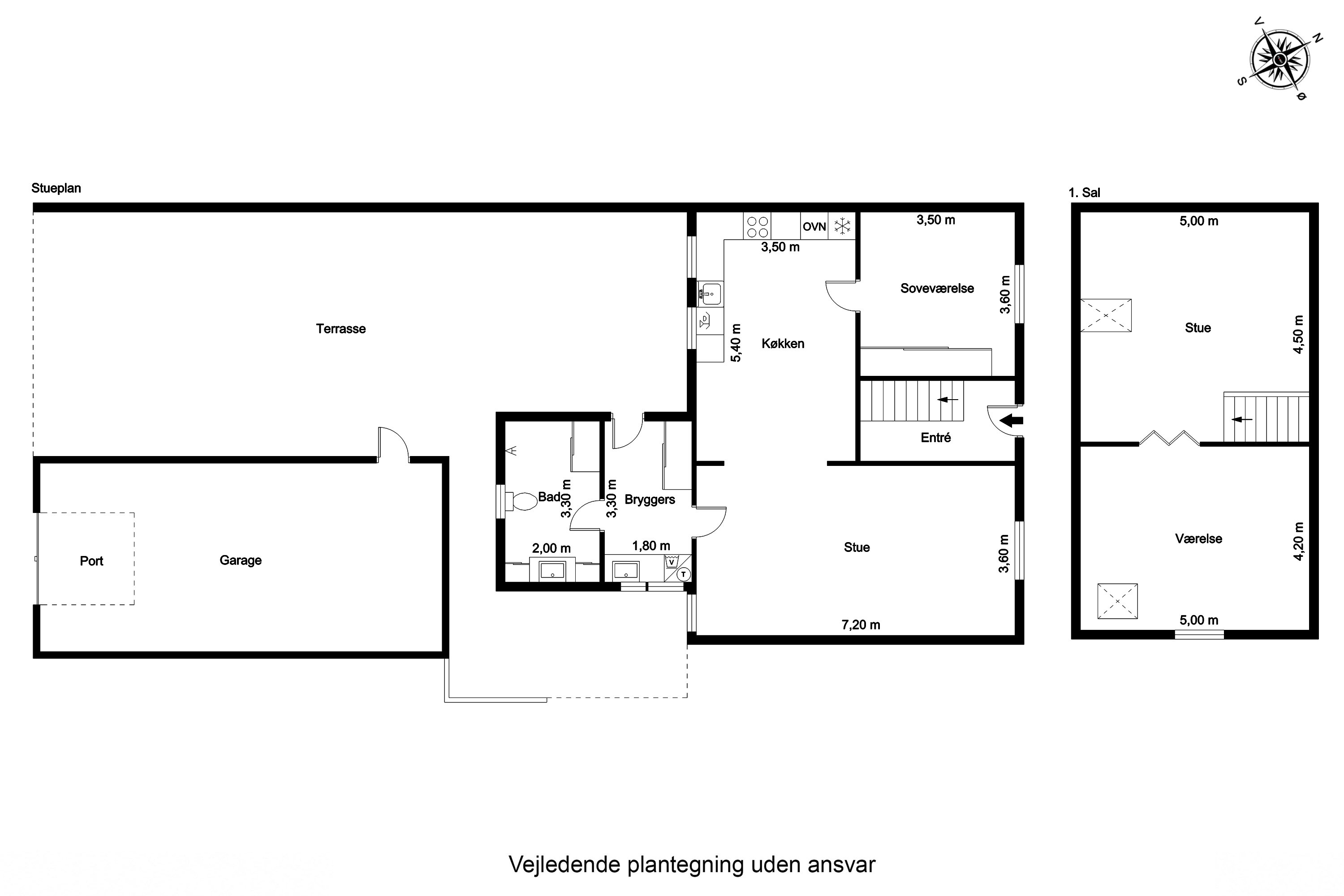 Plantegninger billede af Storegade 49, Bramming, 6740 Bramming