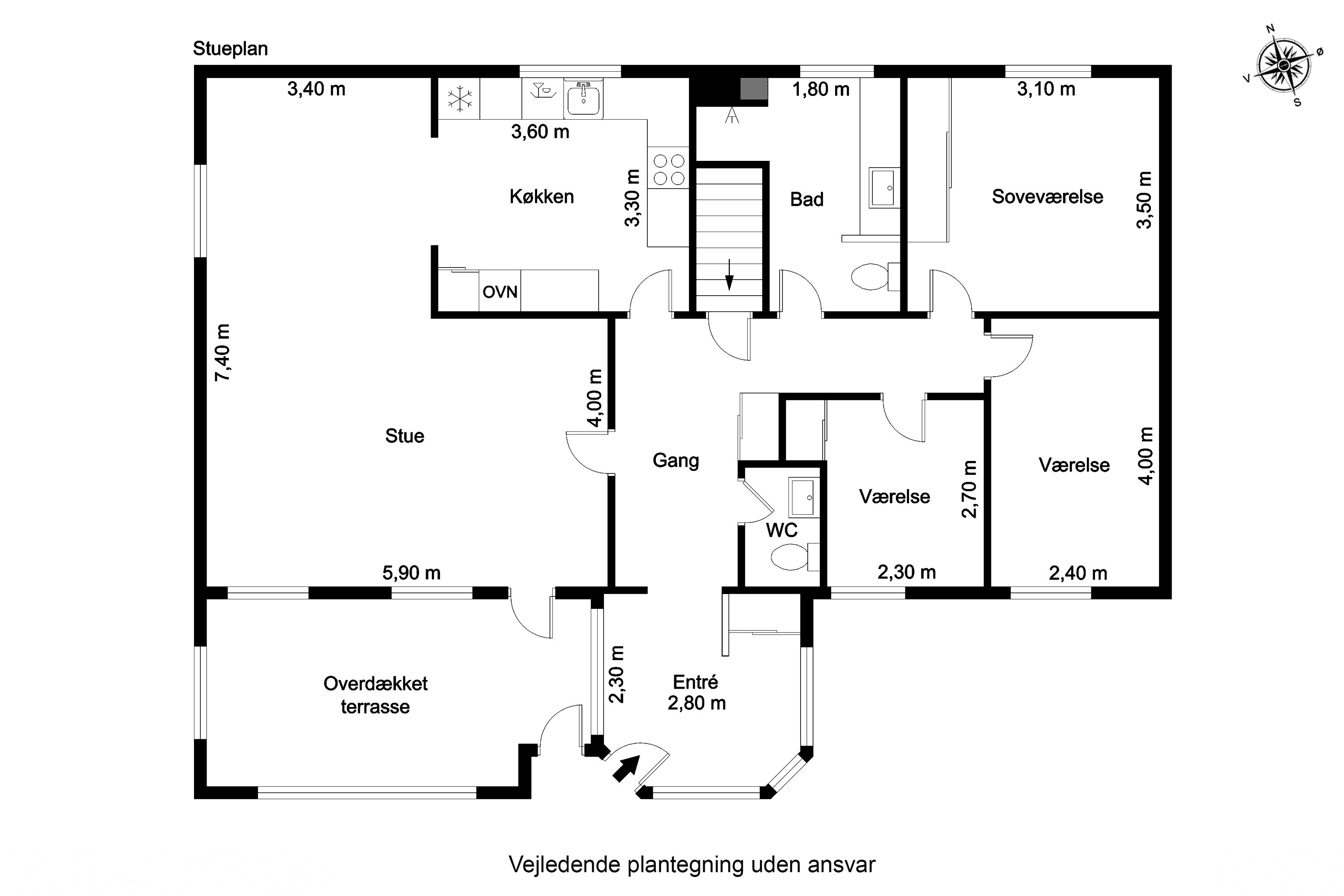 Plantegninger billede af Kirkegade 5E, Bramming, 6740 Bramming