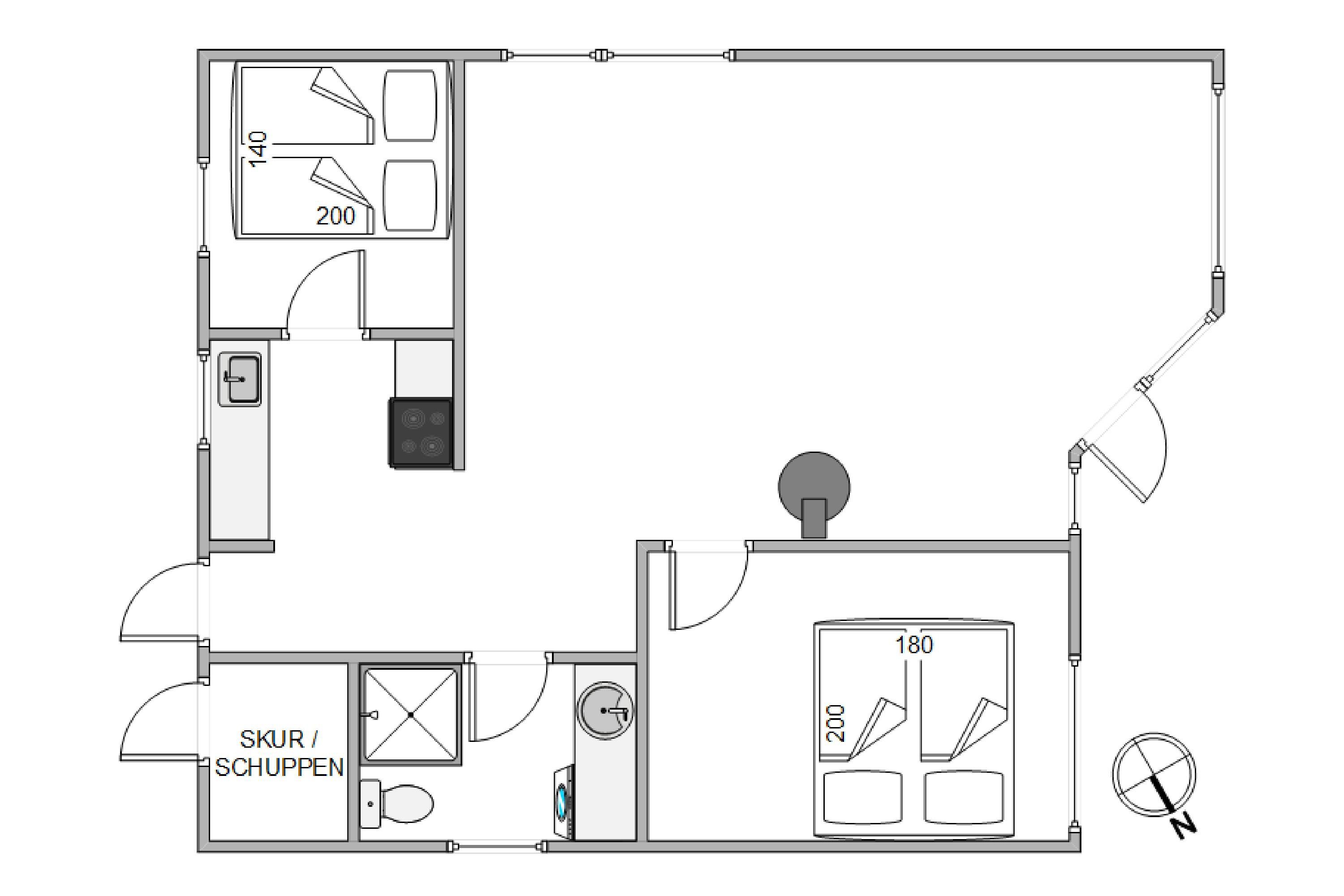 Plantegninger billede af Rørsangervej 6, Lodbj Hede, 6950 Ringkøbing