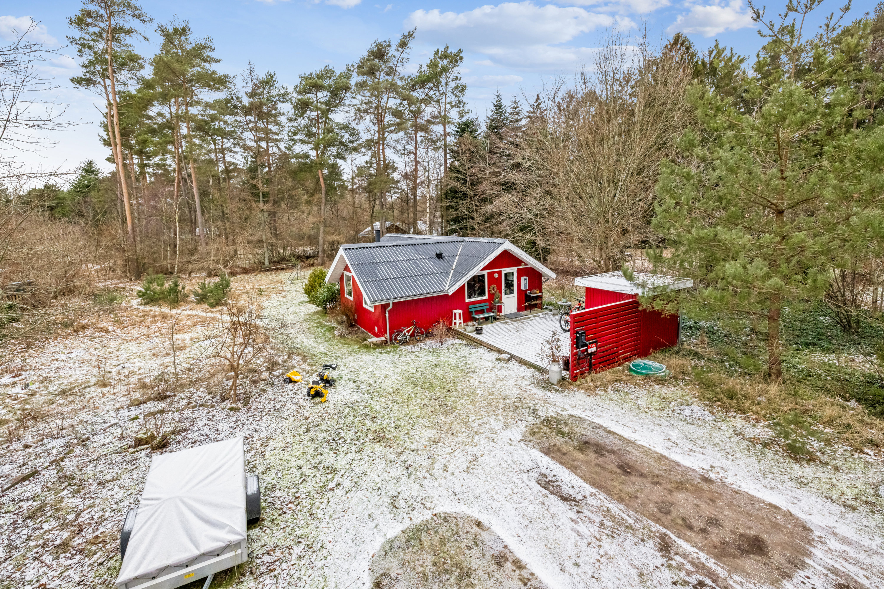 Fremhævet andet billede i fuldskærmstilstand. Billede af Grævlingevej 7, Thorsager, 8410 Rønde
