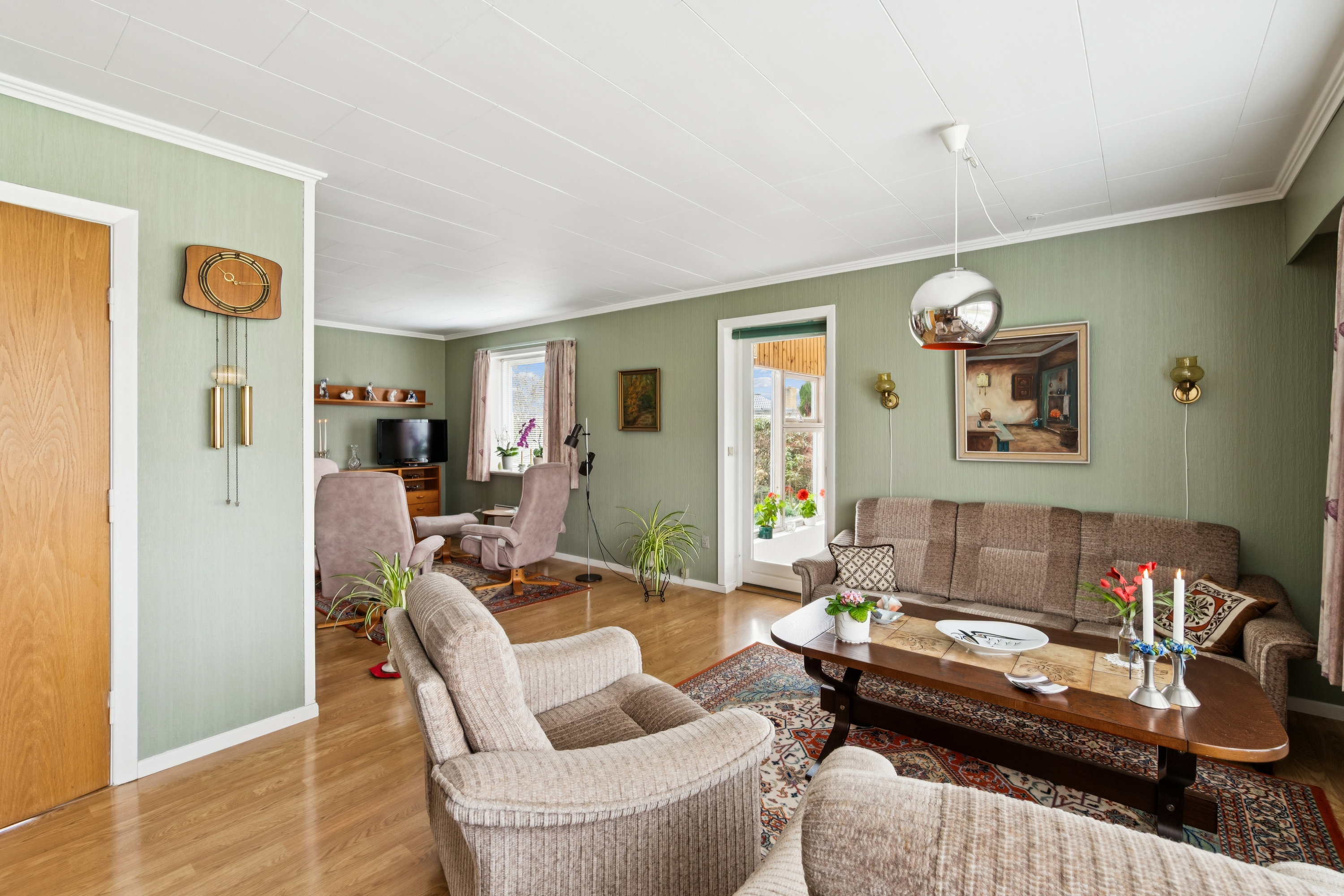 Fremhævet stue billede i fuldskærmstilstand. Billede af Bygmarken 9, 6771 Gredstedbro