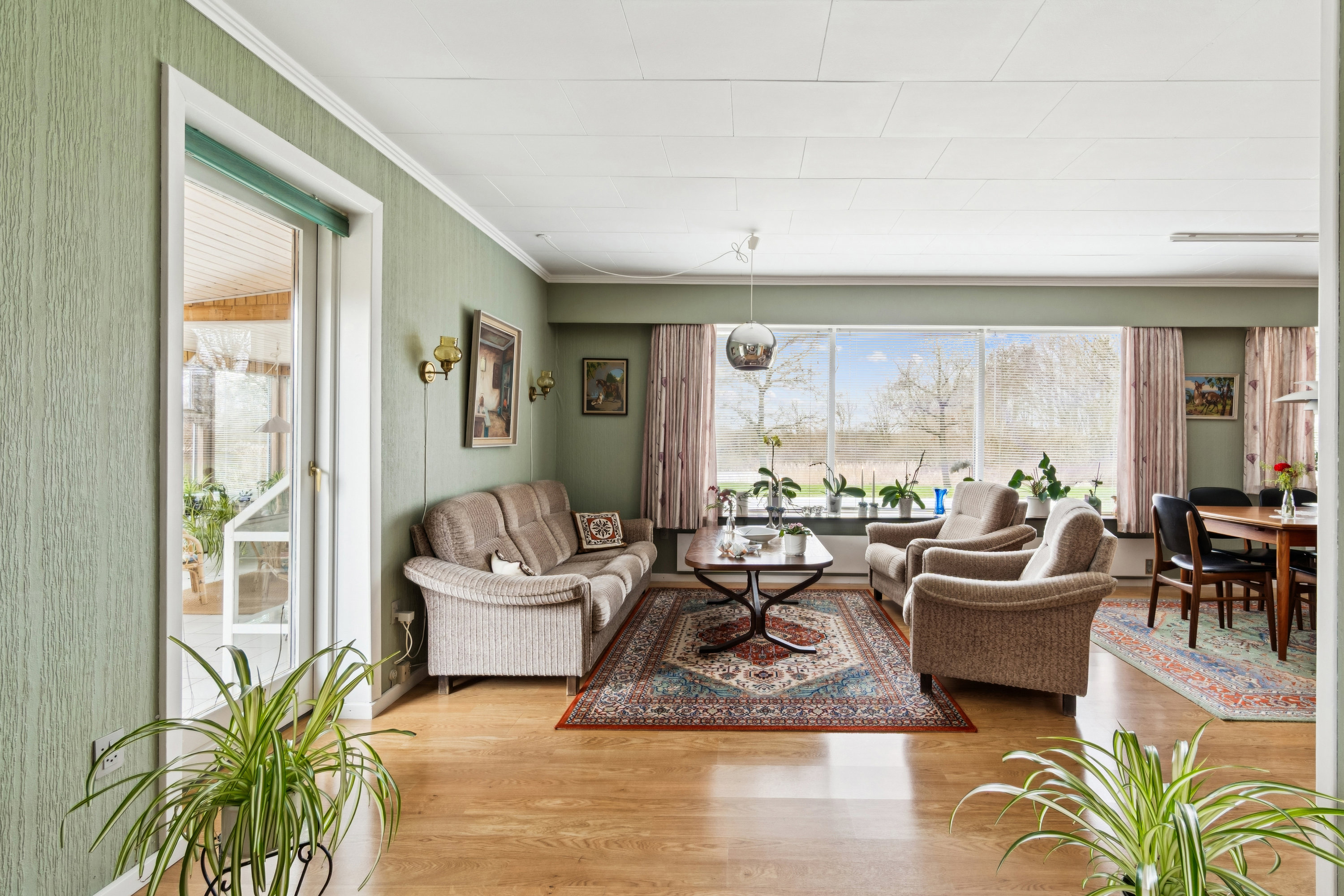 Fremhævet stue billede i fuldskærmstilstand. Billede af Bygmarken 9, 6771 Gredstedbro