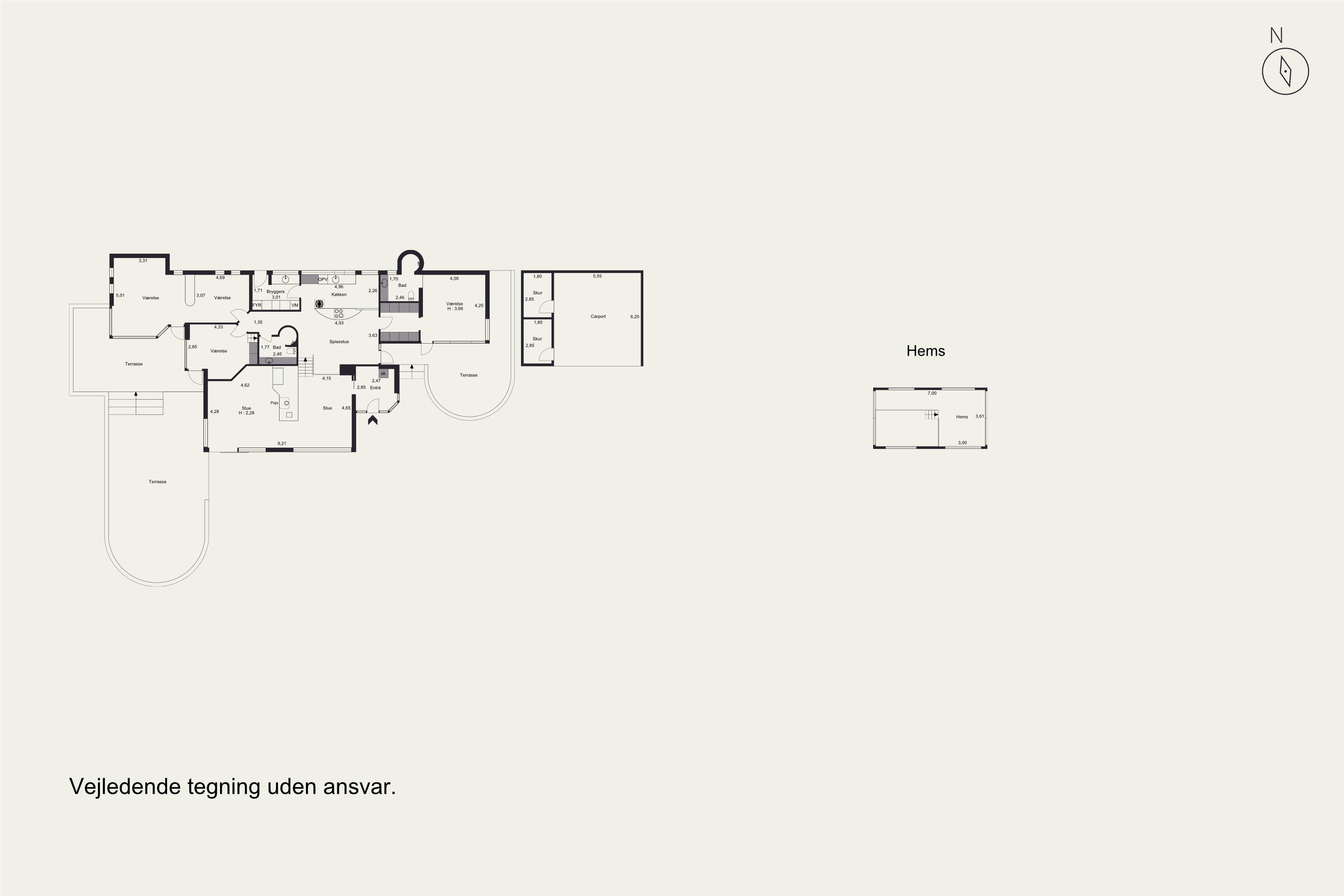 Plantegninger billede af Rosenvej 18, Trørød, 2950 Vedbæk