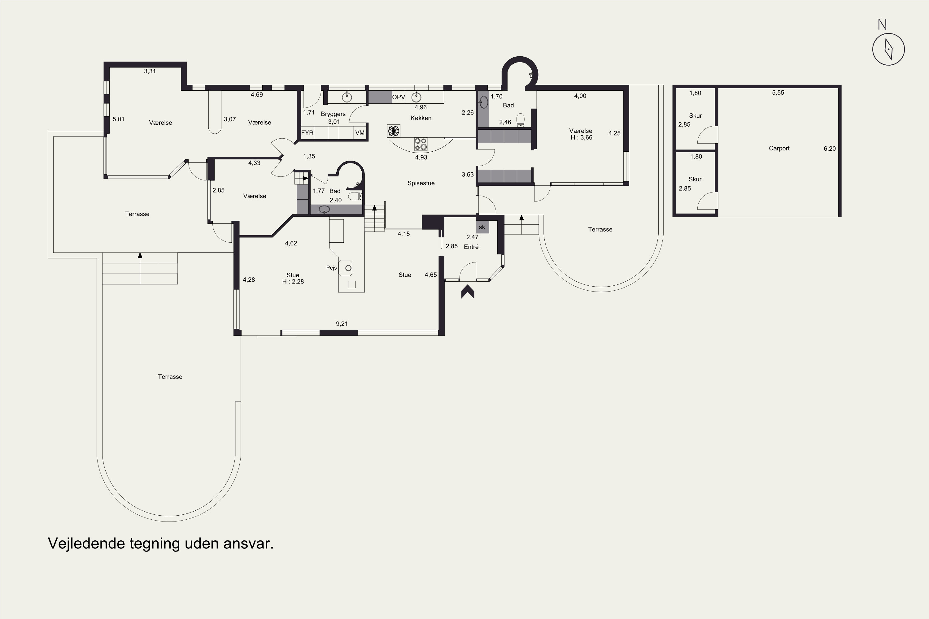 Plantegninger billede af Rosenvej 18, Trørød, 2950 Vedbæk