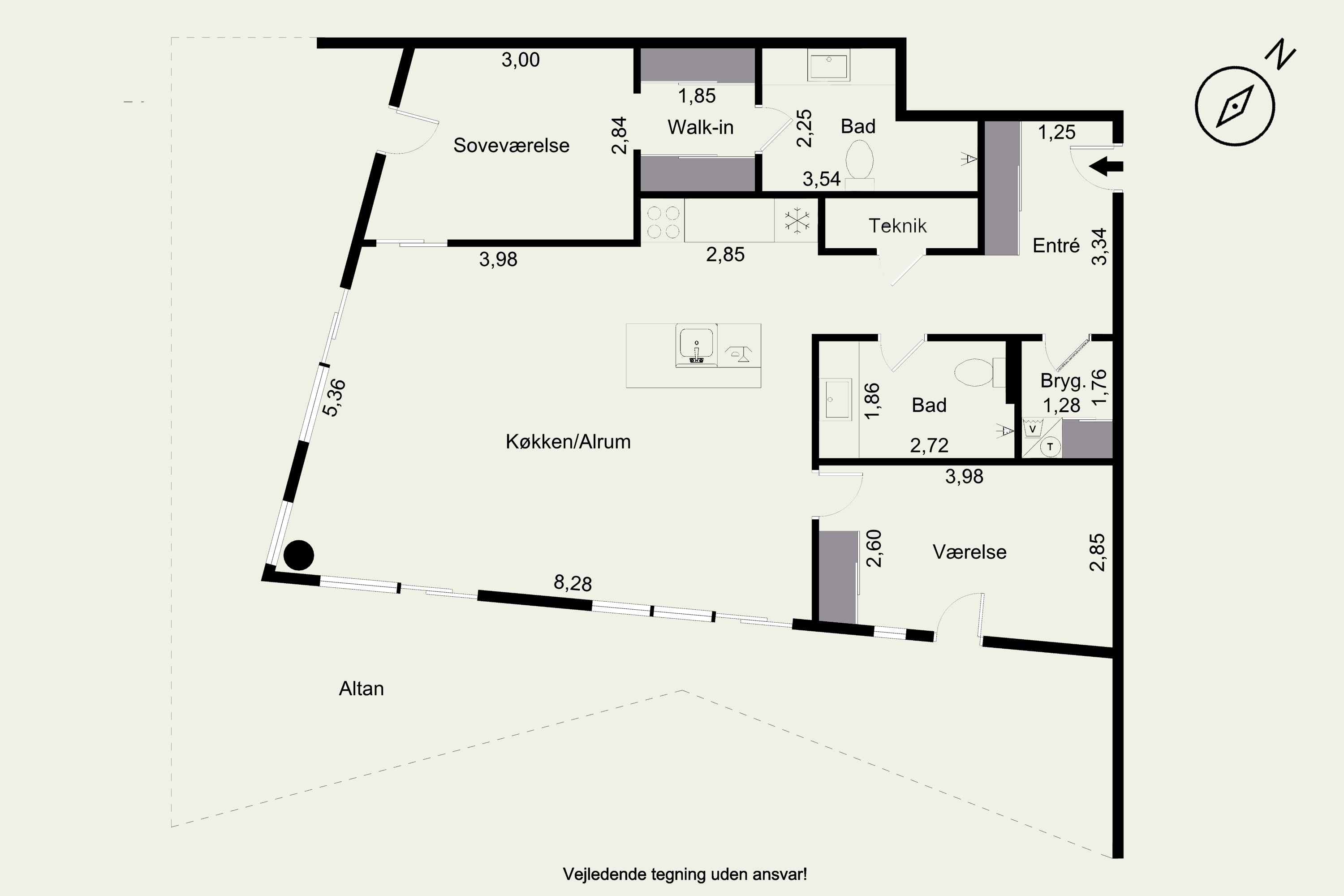 Plantegninger billede af Esther Aggebos Gade 30, 1. 4., 8000 Aarhus C