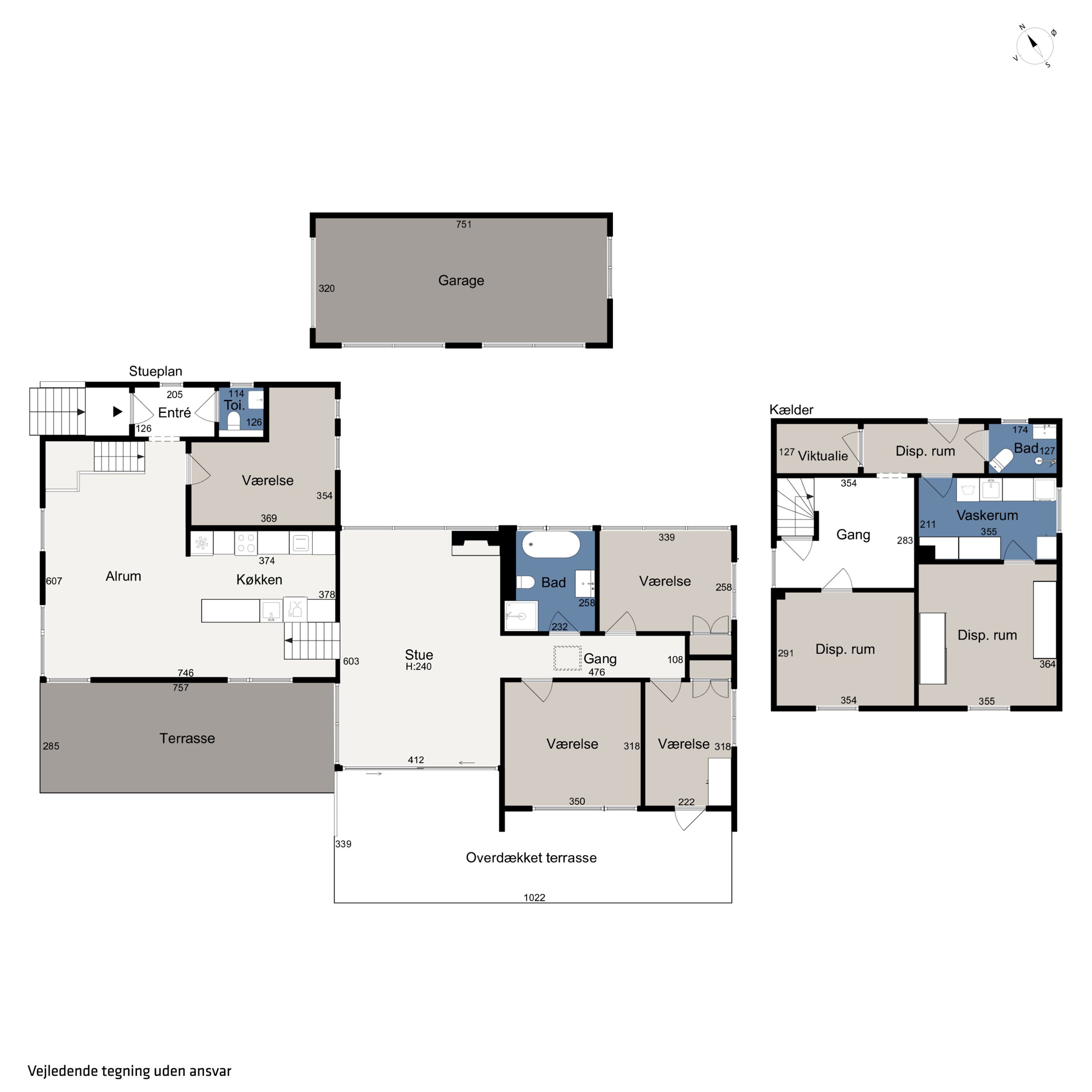 Plantegninger billede af Thornbæks Allé 22, 8270 Højbjerg