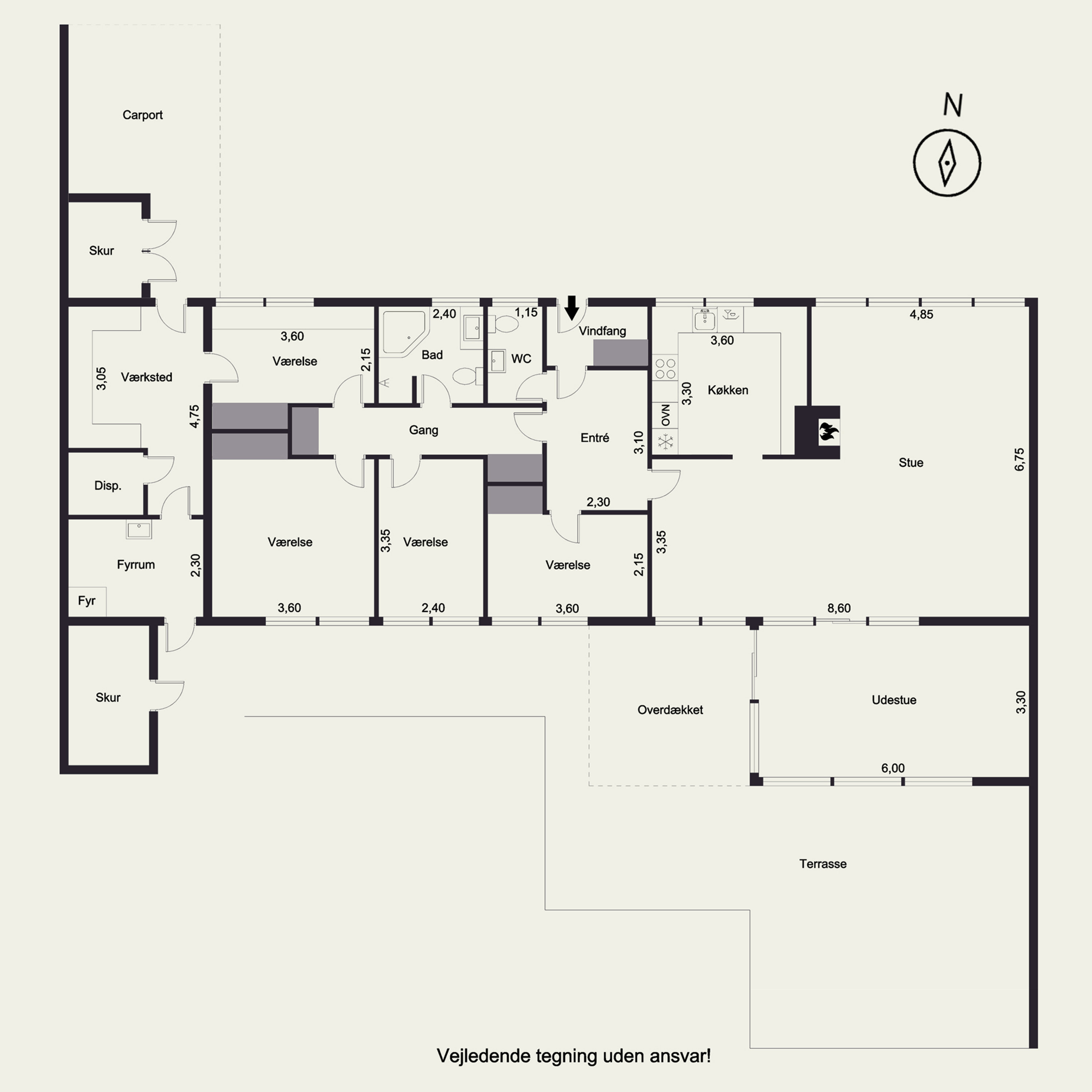 Plantegninger billede af Linderupvej 7, 3600 Frederikssund