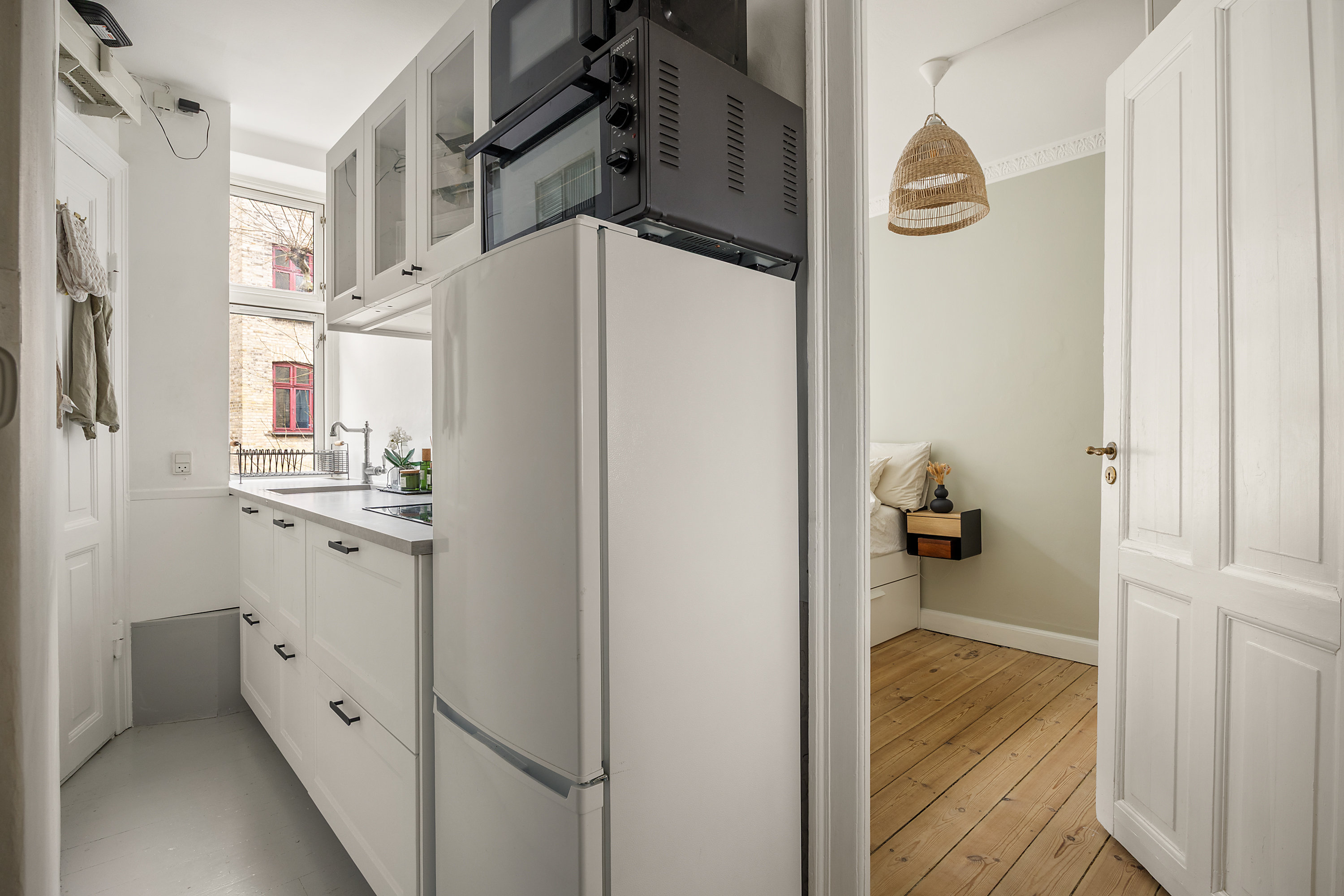 Fremhævet køkken billede i fuldskærmstilstand. Billede af Eriksgade 3, 2. th., 1708 København V