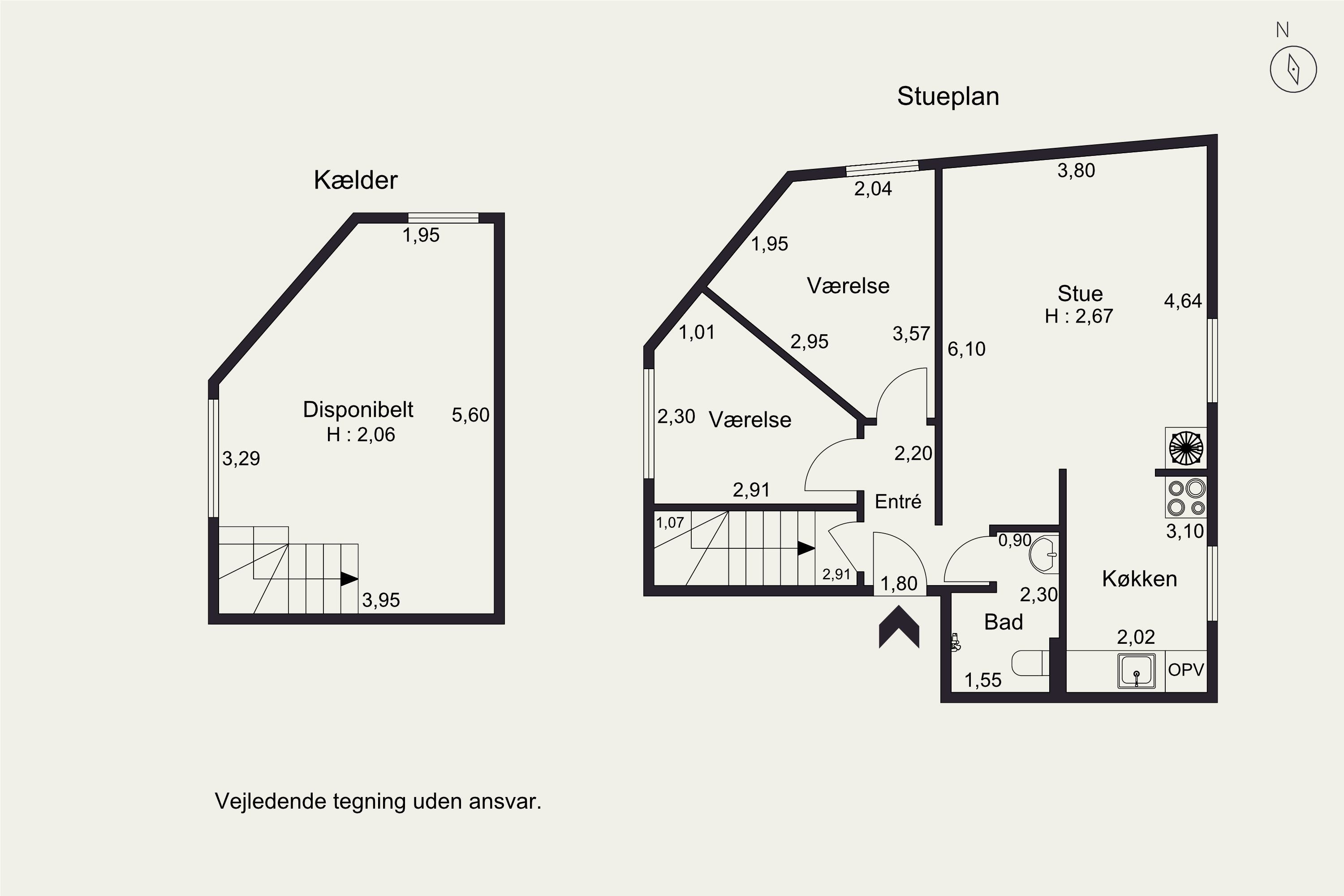 Plantegninger billede af Broholms Alle 40, st.. tv., 2920 Charlottenlund