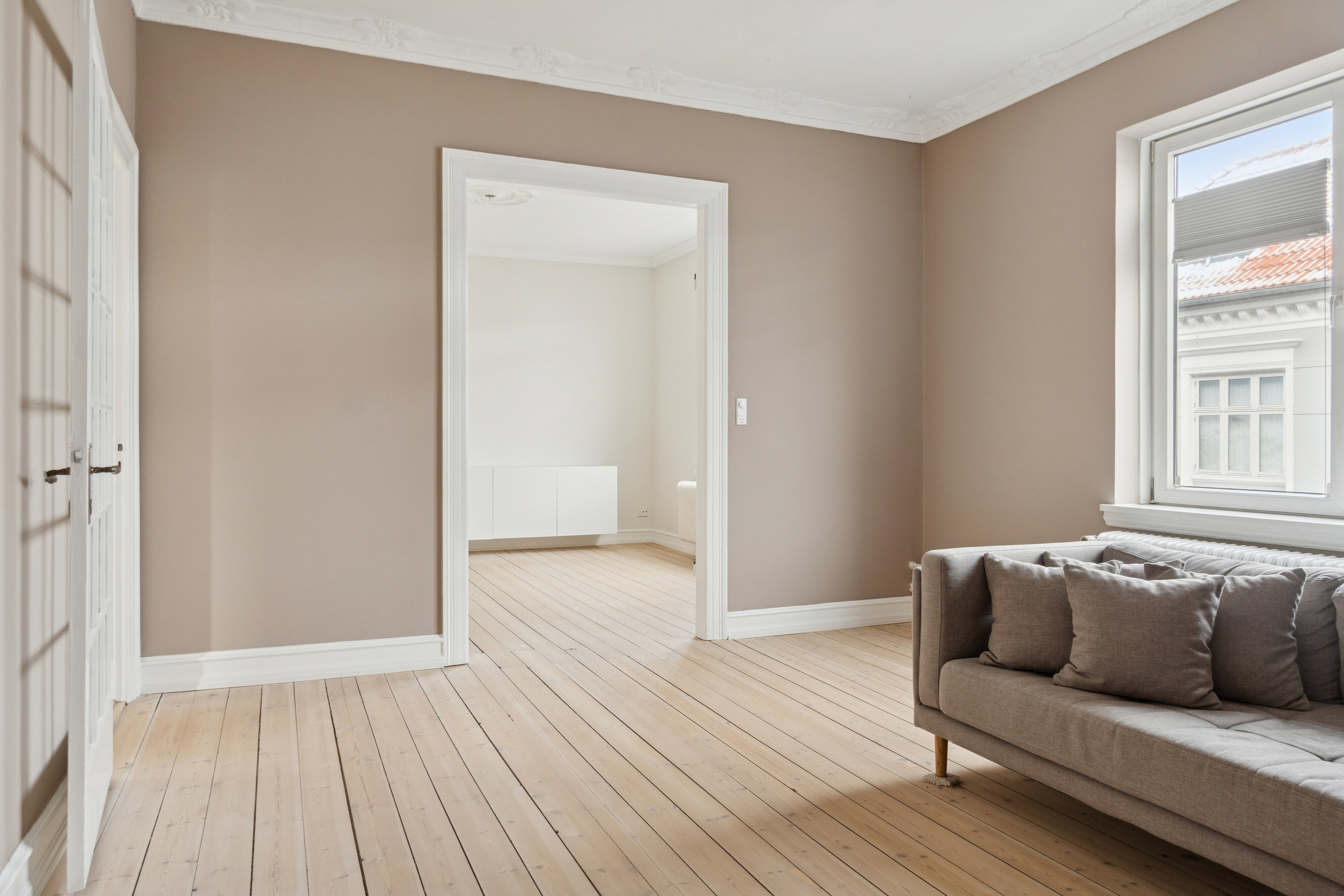 Fremhævet stue billede i fuldskærmstilstand. Billede af Løvegade 51A, 1. tv., 4200 Slagelse