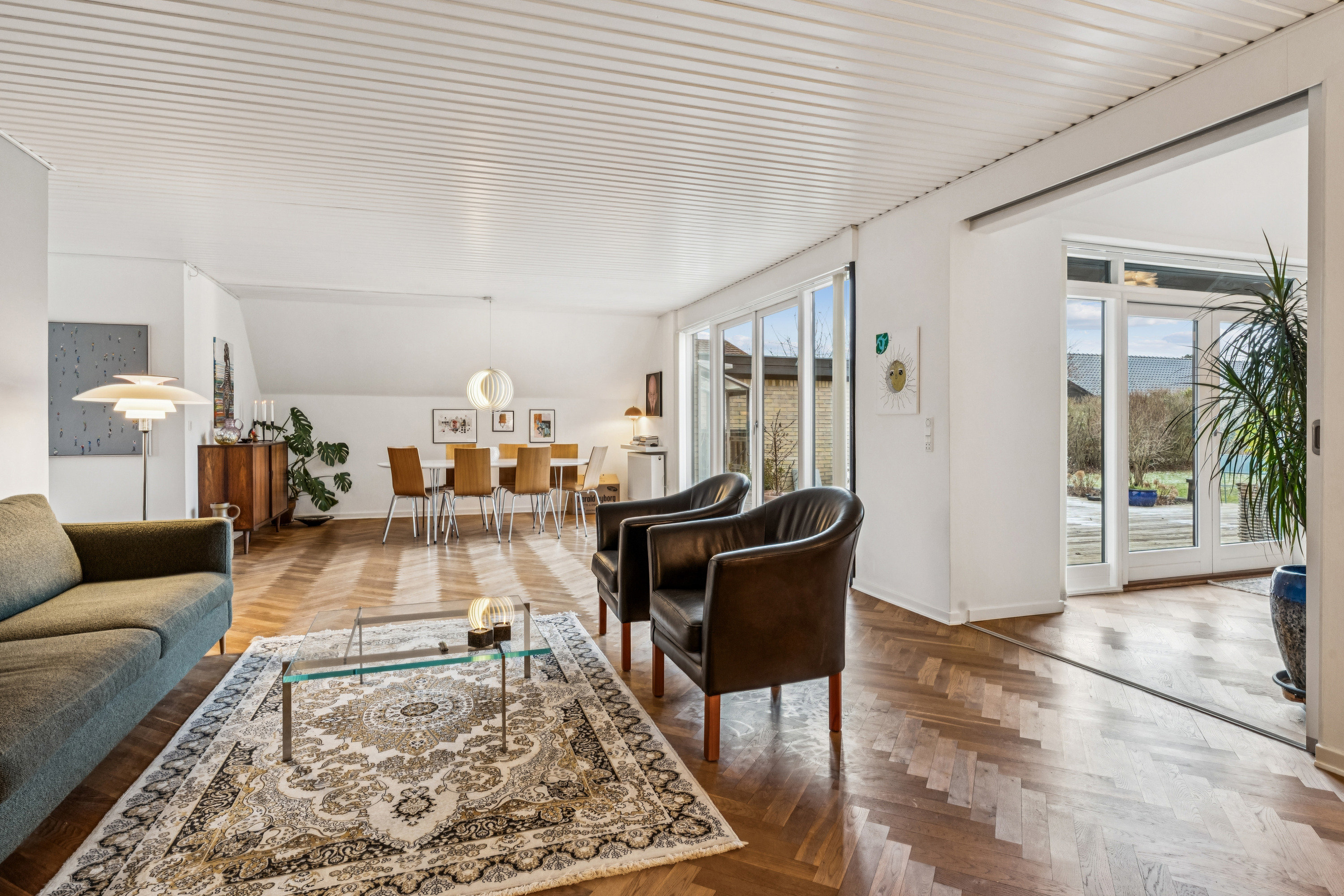 Fremhævet stue billede i fuldskærmstilstand. Billede af Pernillevej 2, Hasseris, 9000 Aalborg