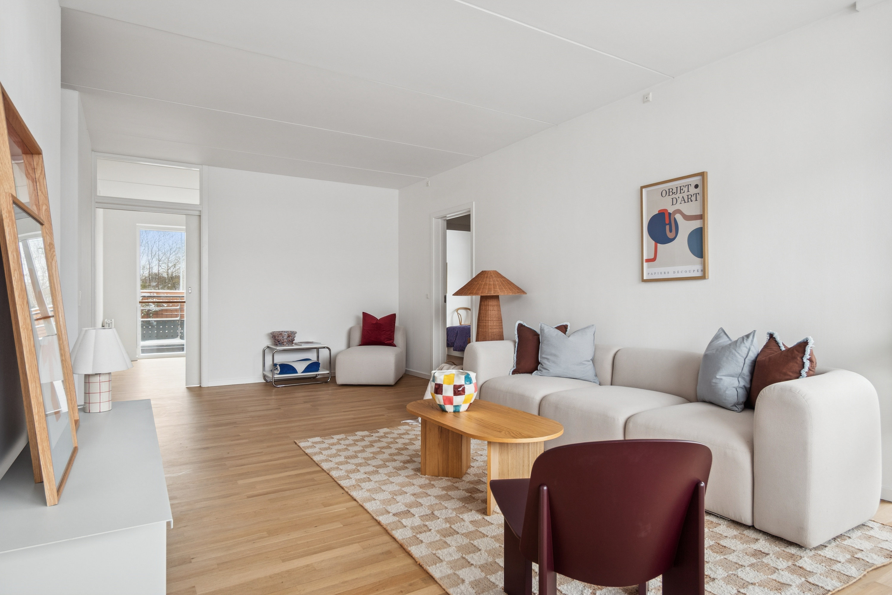 Fremhævet stue billede i fuldskærmstilstand. Billede af Åsvinget 26, st.. tv., 2665 Vallensbæk Strand