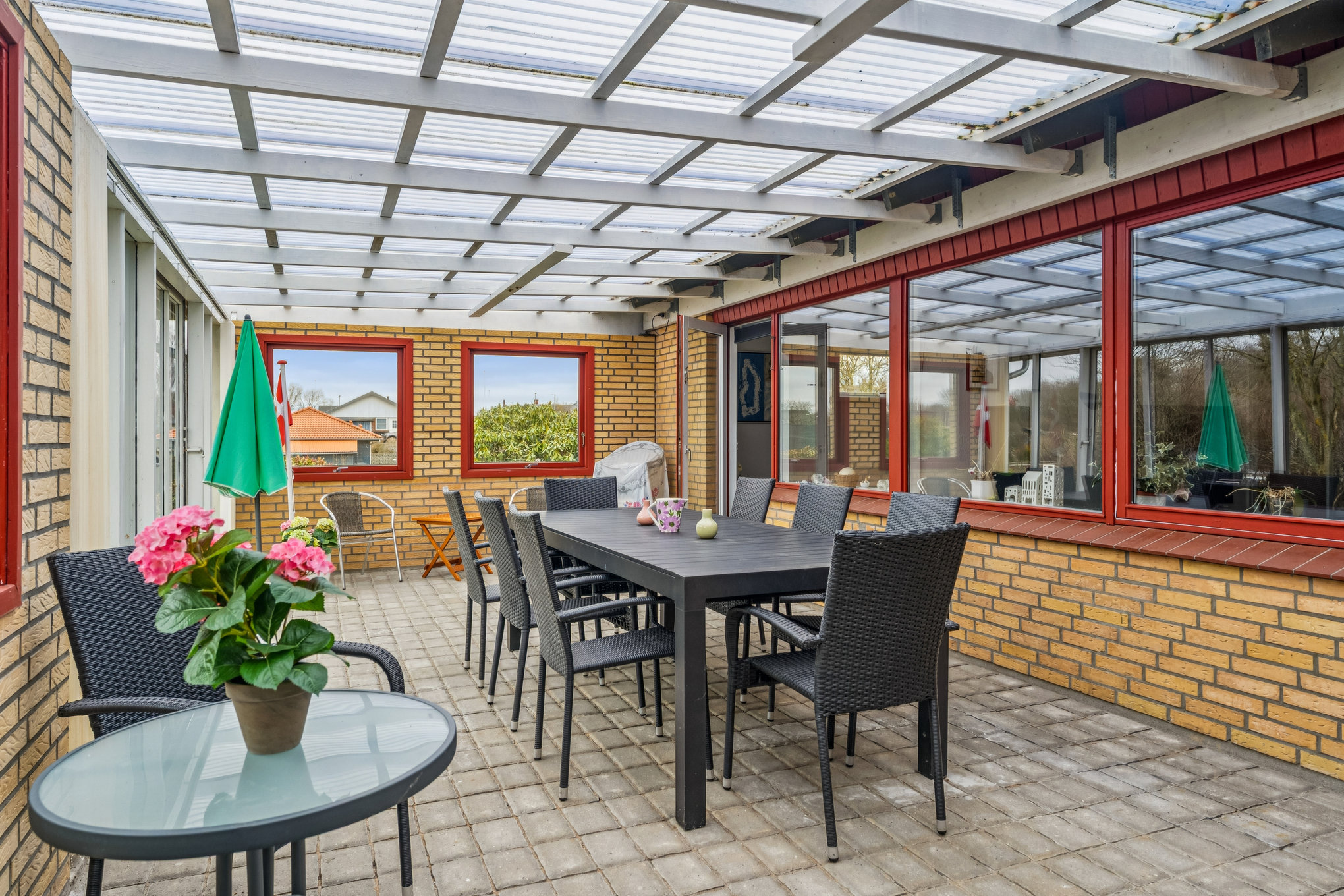 Fremhævet udestue billede i fuldskærmstilstand. Billede af Pilevænget 57, 8990 Fårup