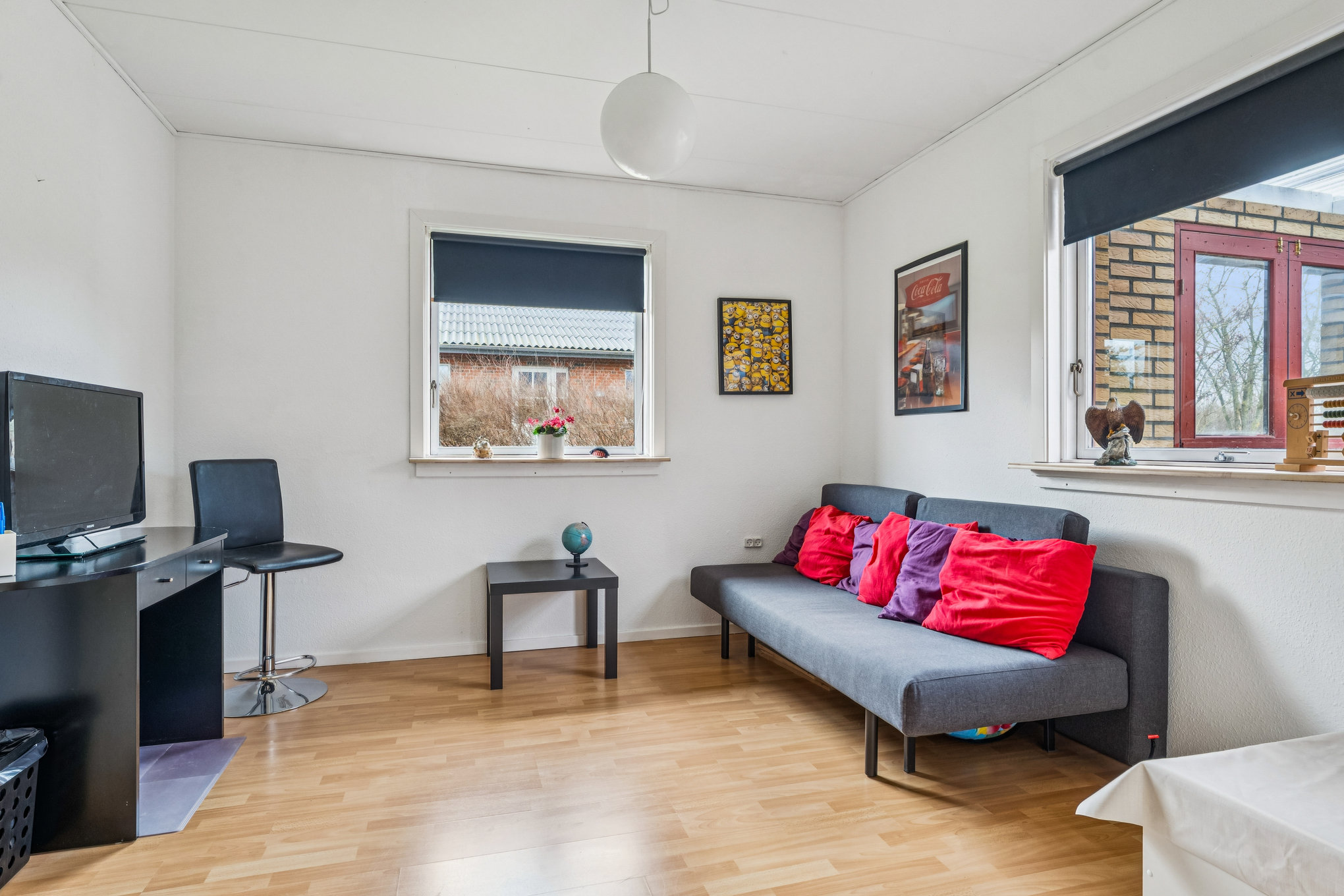 Fremhævet stue billede i fuldskærmstilstand. Billede af Pilevænget 57, 8990 Fårup