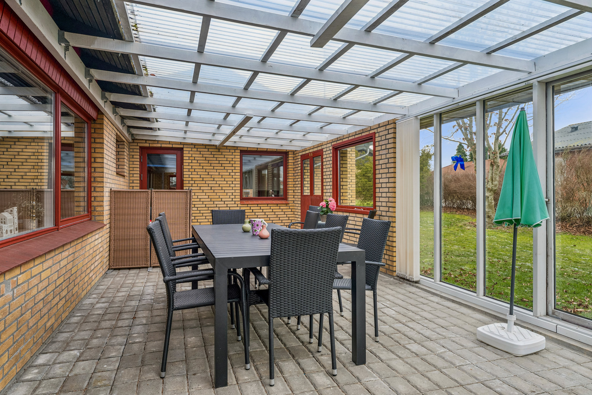 Fremhævet terrasse billede i fuldskærmstilstand. Billede af Pilevænget 57, 8990 Fårup