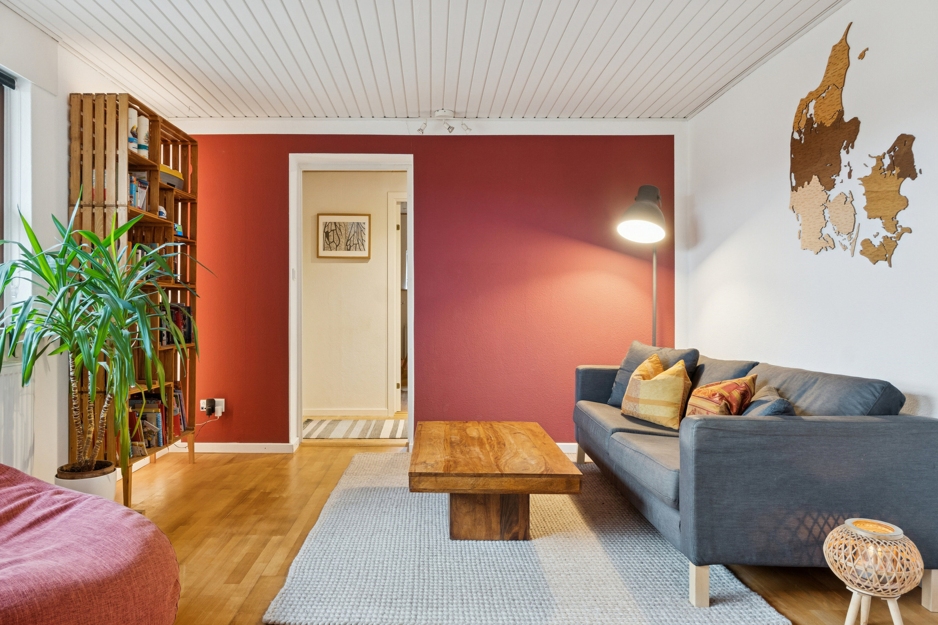 Fremhævet stue billede i fuldskærmstilstand. Billede af Uglesøvej 3D, 8600 Silkeborg