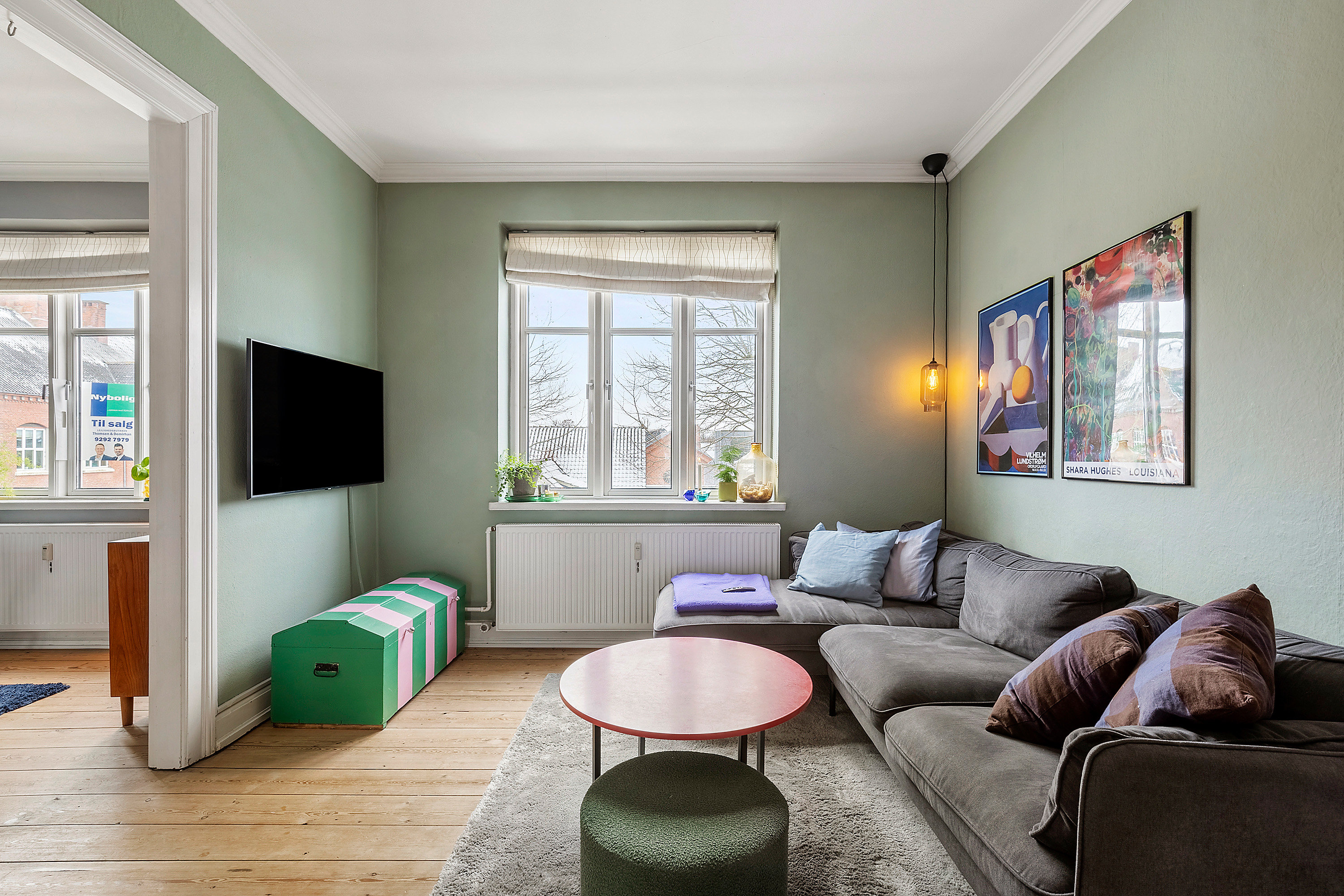 Fremhævet stue billede i fuldskærmstilstand. Billede af Roersvej 11, 2. tv., 5000 Odense C
