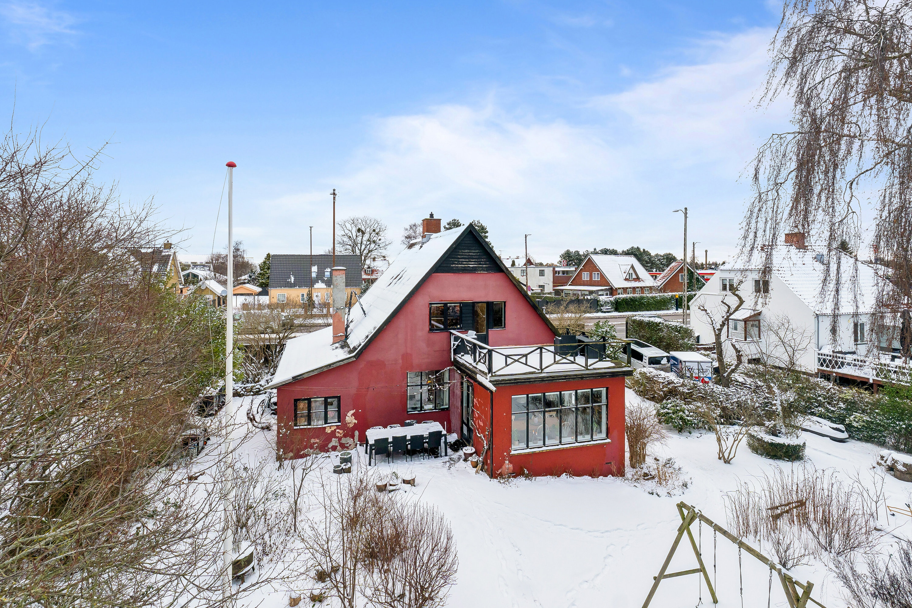 Fremhævet set fra haven billede i fuldskærmstilstand. Billede af Jyllingevej 175, 2610 Rødovre