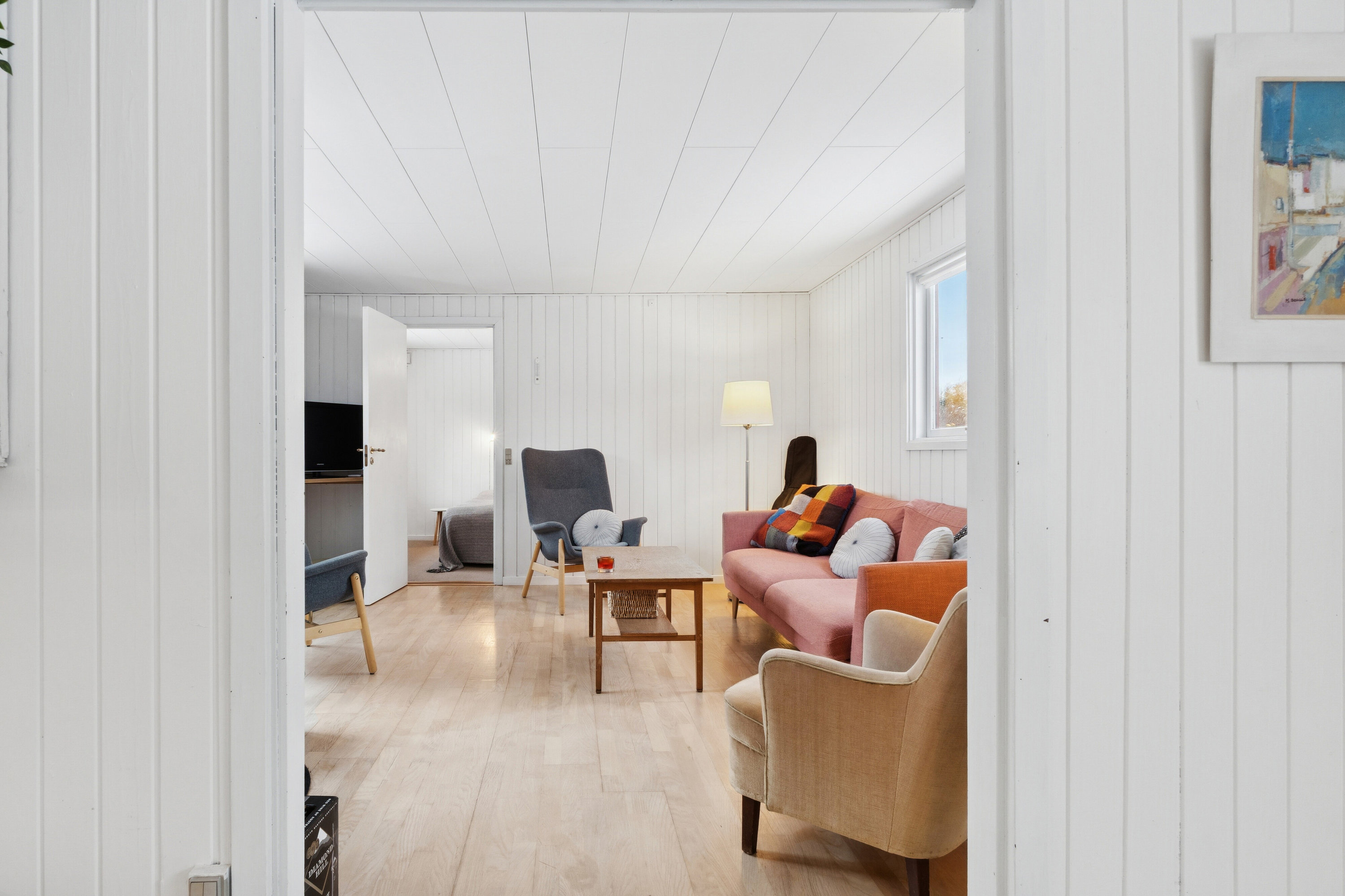 Fremhævet stue billede i fuldskærmstilstand. Billede af Ørnevænget 60, Vellerup, 4050 Skibby