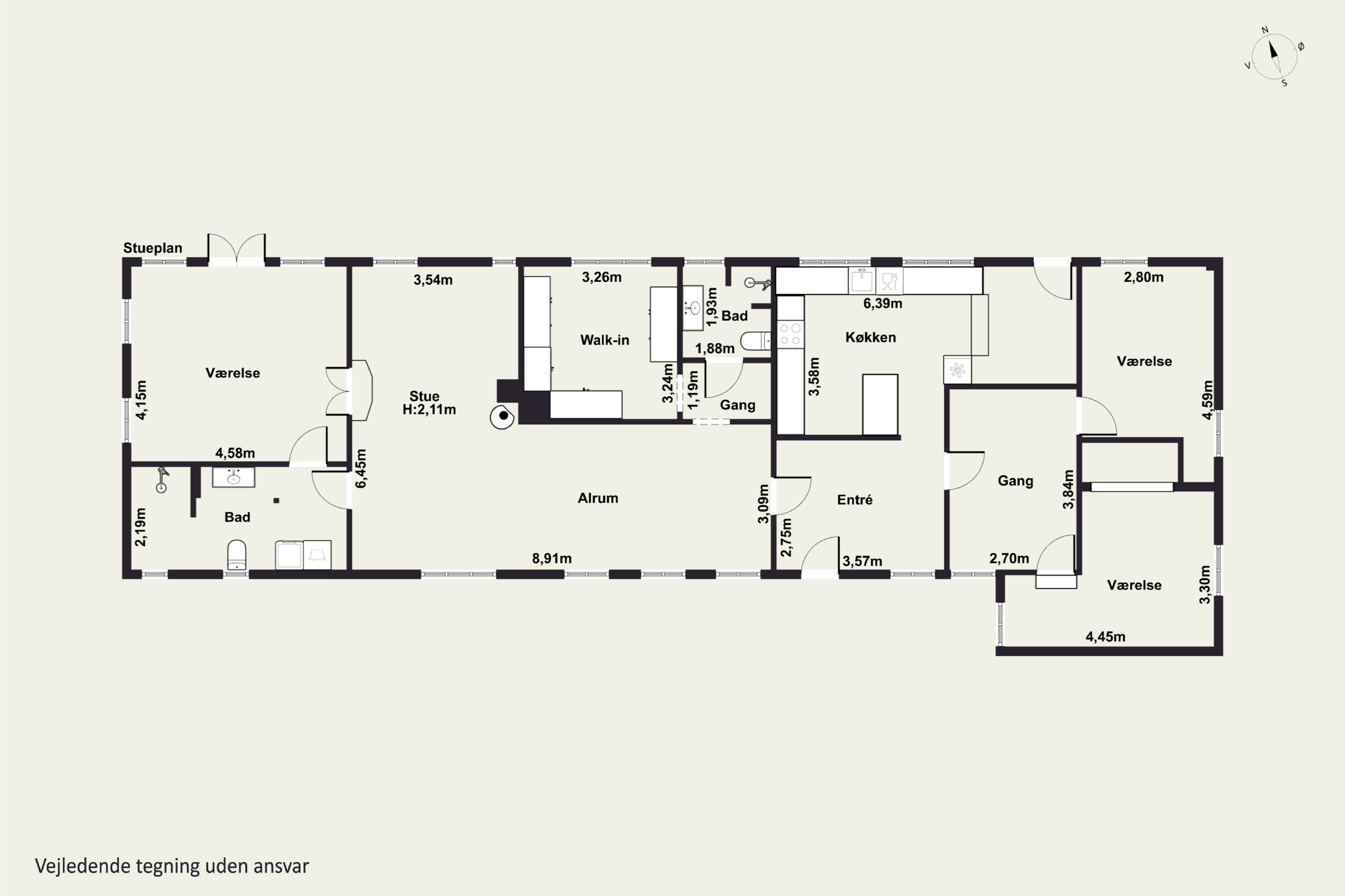 Plantegninger billede af Kattinge Bygade 3A, Kattinge, 4000 Roskilde