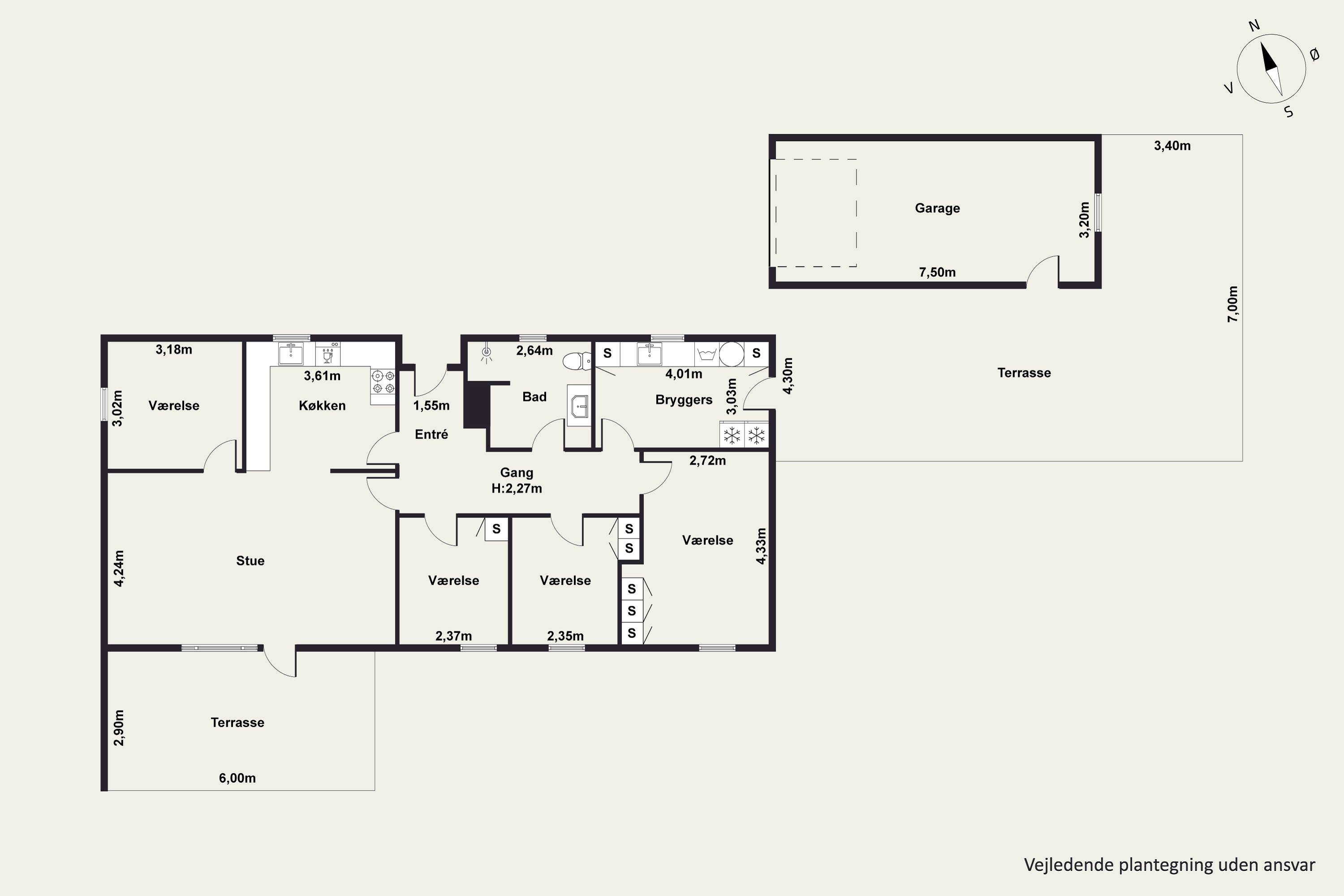 Plantegninger billede af Hirsehaven 15, Ulsted, 9370 Hals