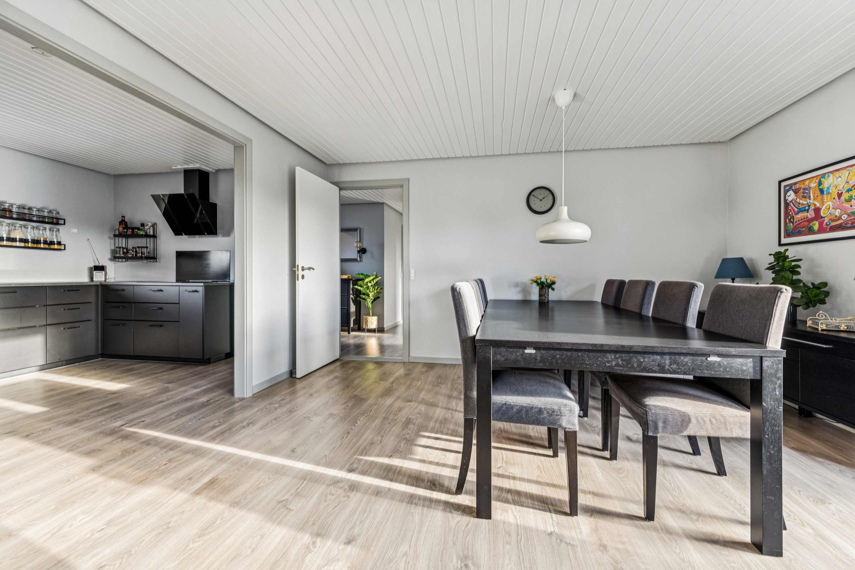 Fremhævet stue billede i fuldskærmstilstand. Billede af Hirsehaven 15, Ulsted, 9370 Hals