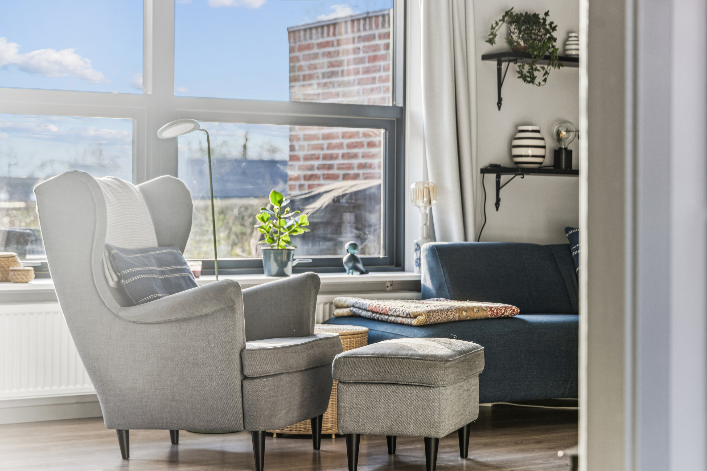 Fremhævet stue billede i fuldskærmstilstand. Billede af Hirsehaven 15, Ulsted, 9370 Hals