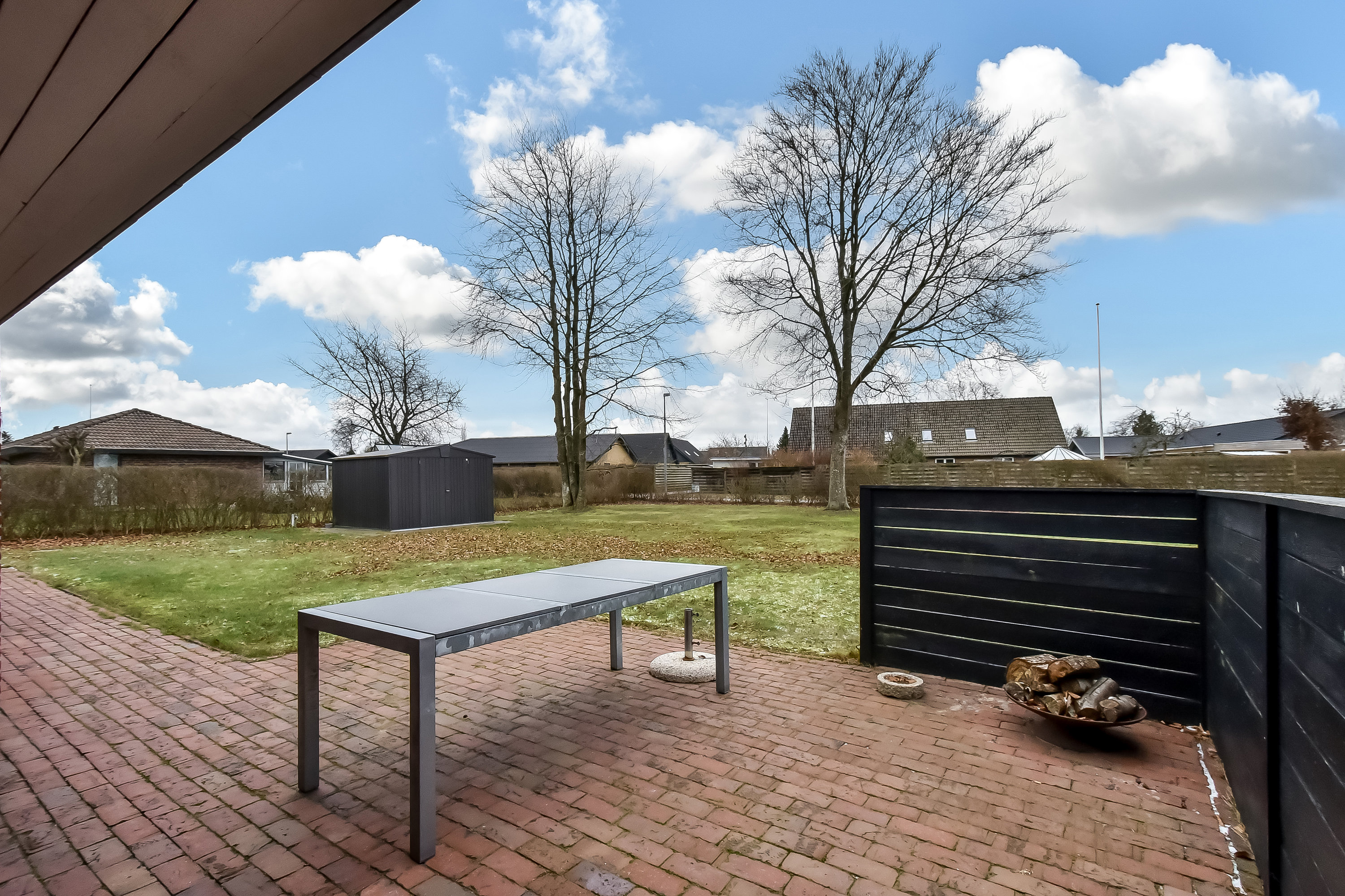 Fremhævet terrasse billede i fuldskærmstilstand. Billede af Præstegårdvænget 19, 7451 Sunds