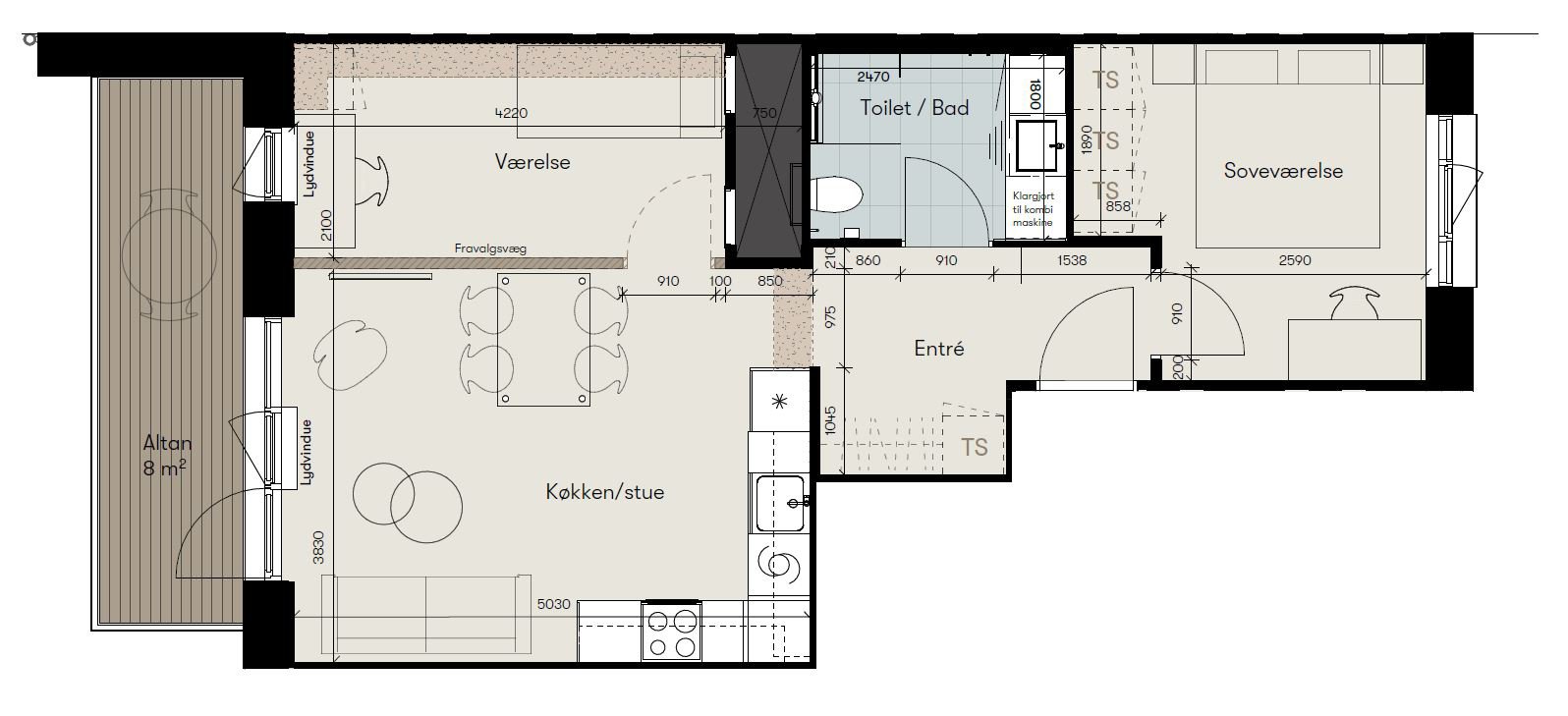 Plantegninger billede af Egehaven 28, 1. th.., 2610 Rødovre