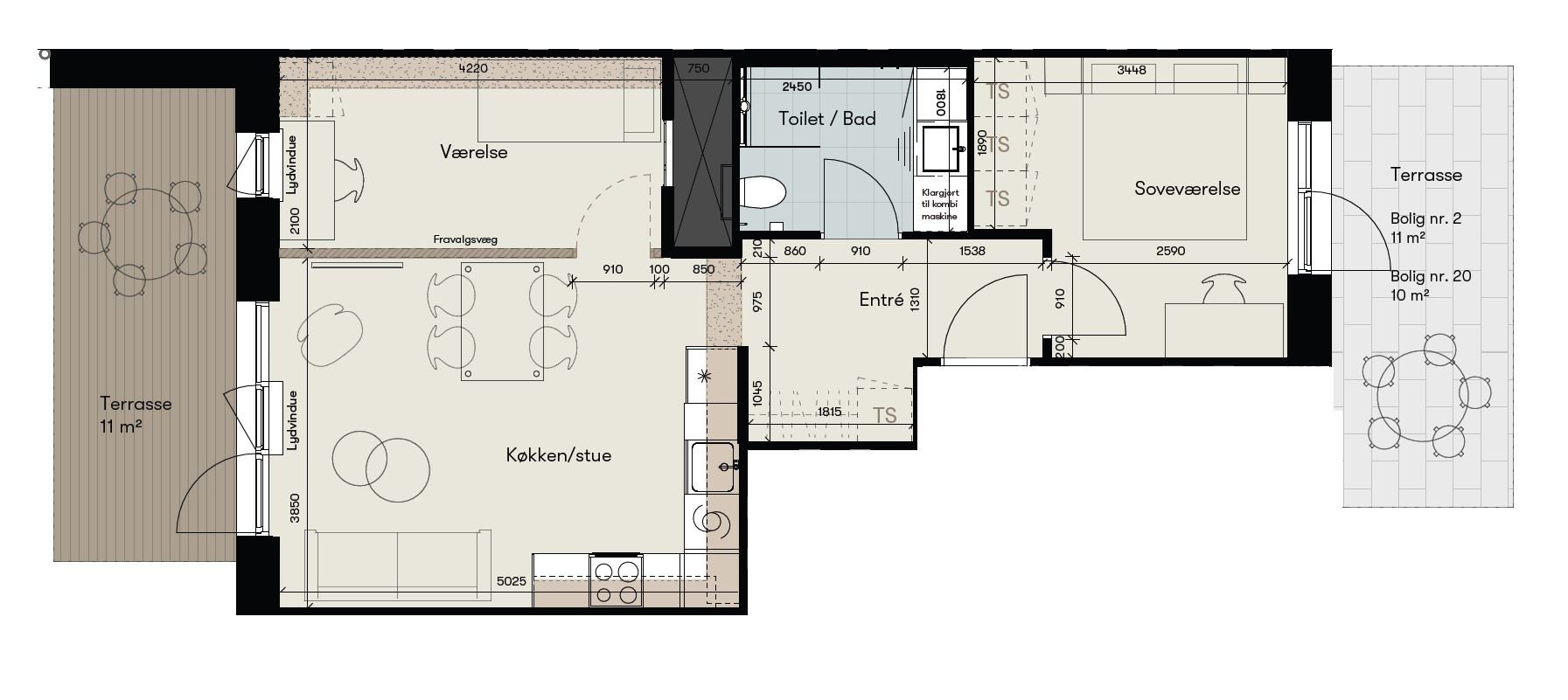 Plantegninger billede af Egehaven 28, st.. th.., 2610 Rødovre