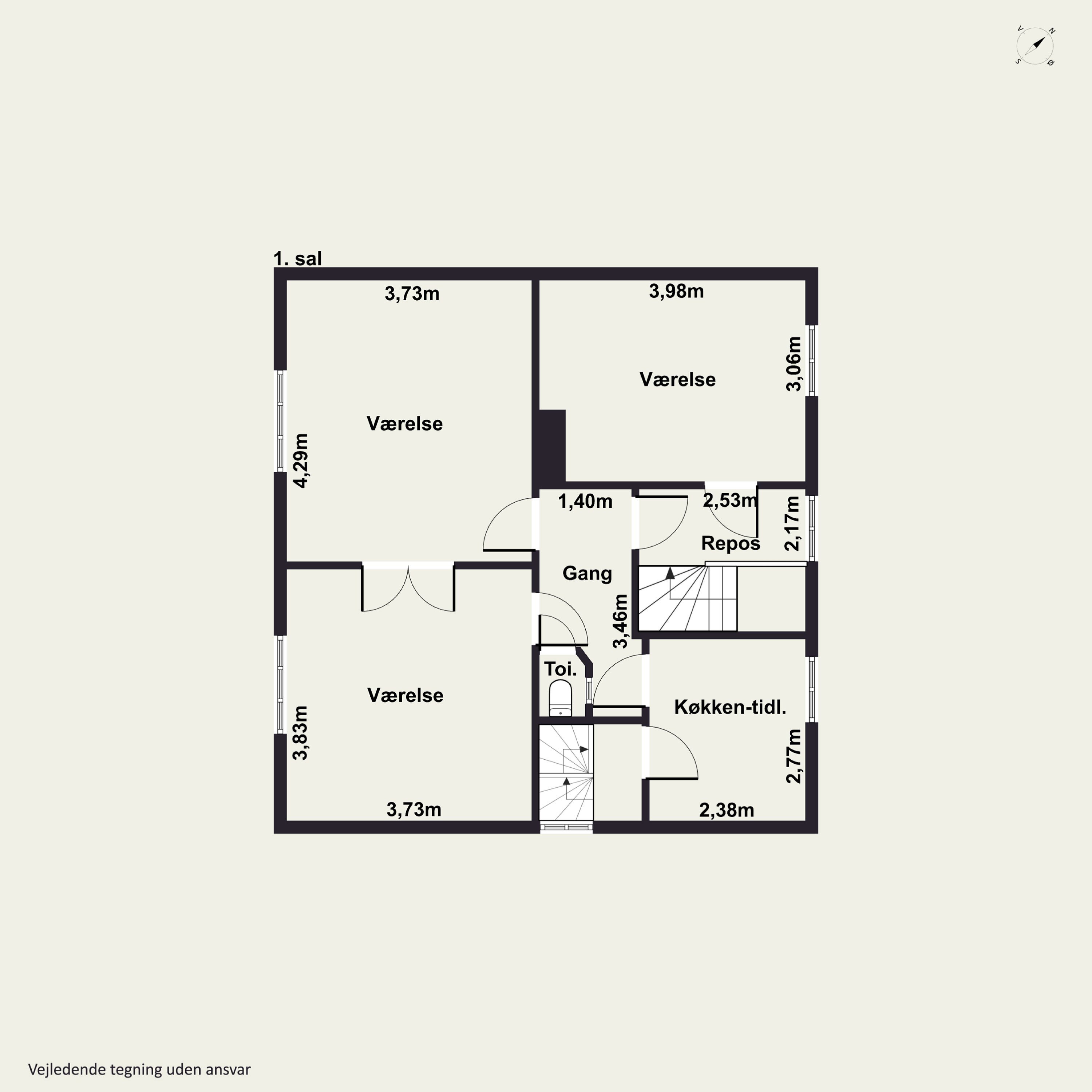 Plantegninger billede af Møllevej 53, 7700 Thisted